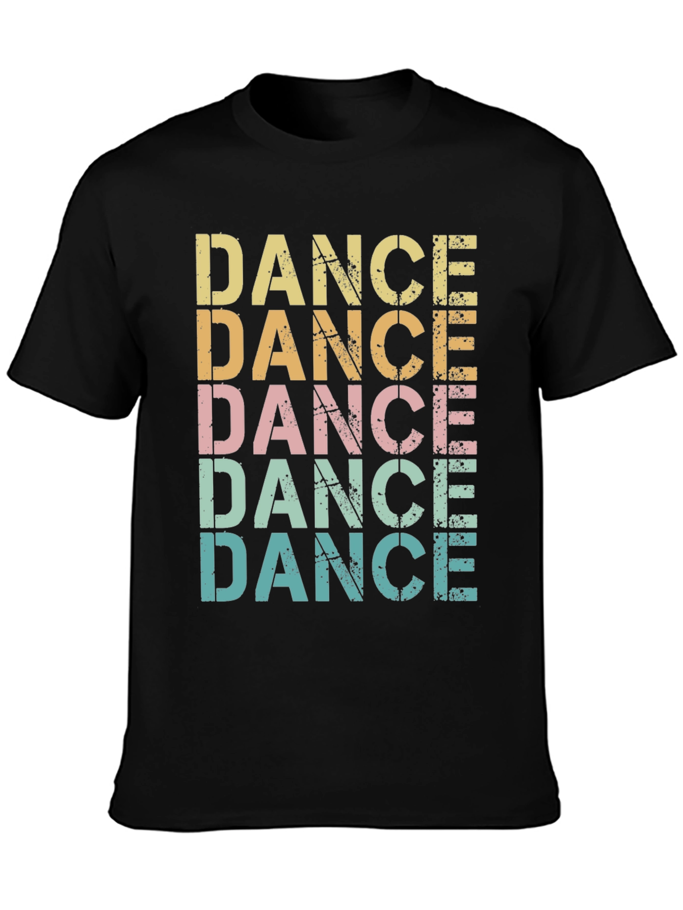 Black Retro Dance T-Shirt - Vintage Style Tee view 3