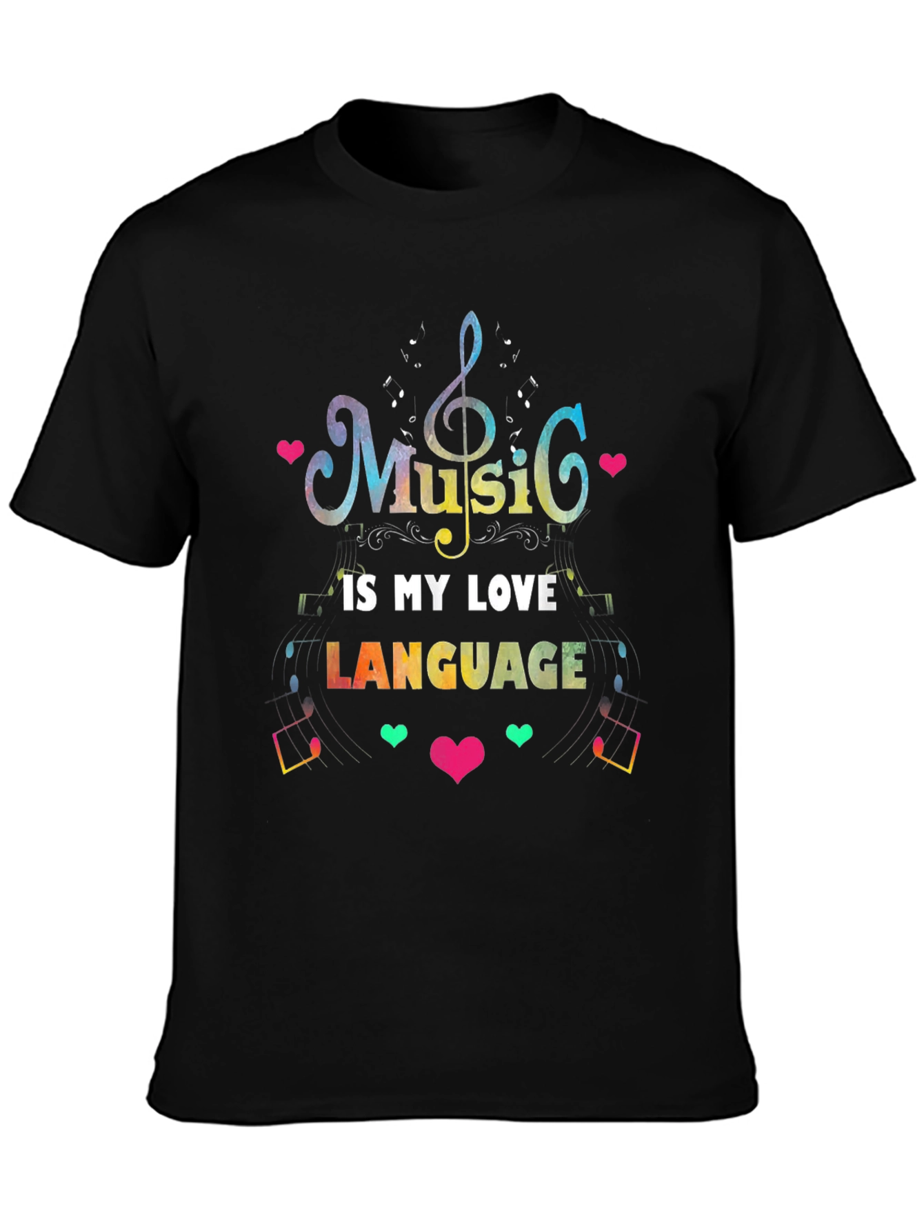 Black Music is My Love Language Graphic Tee view 3