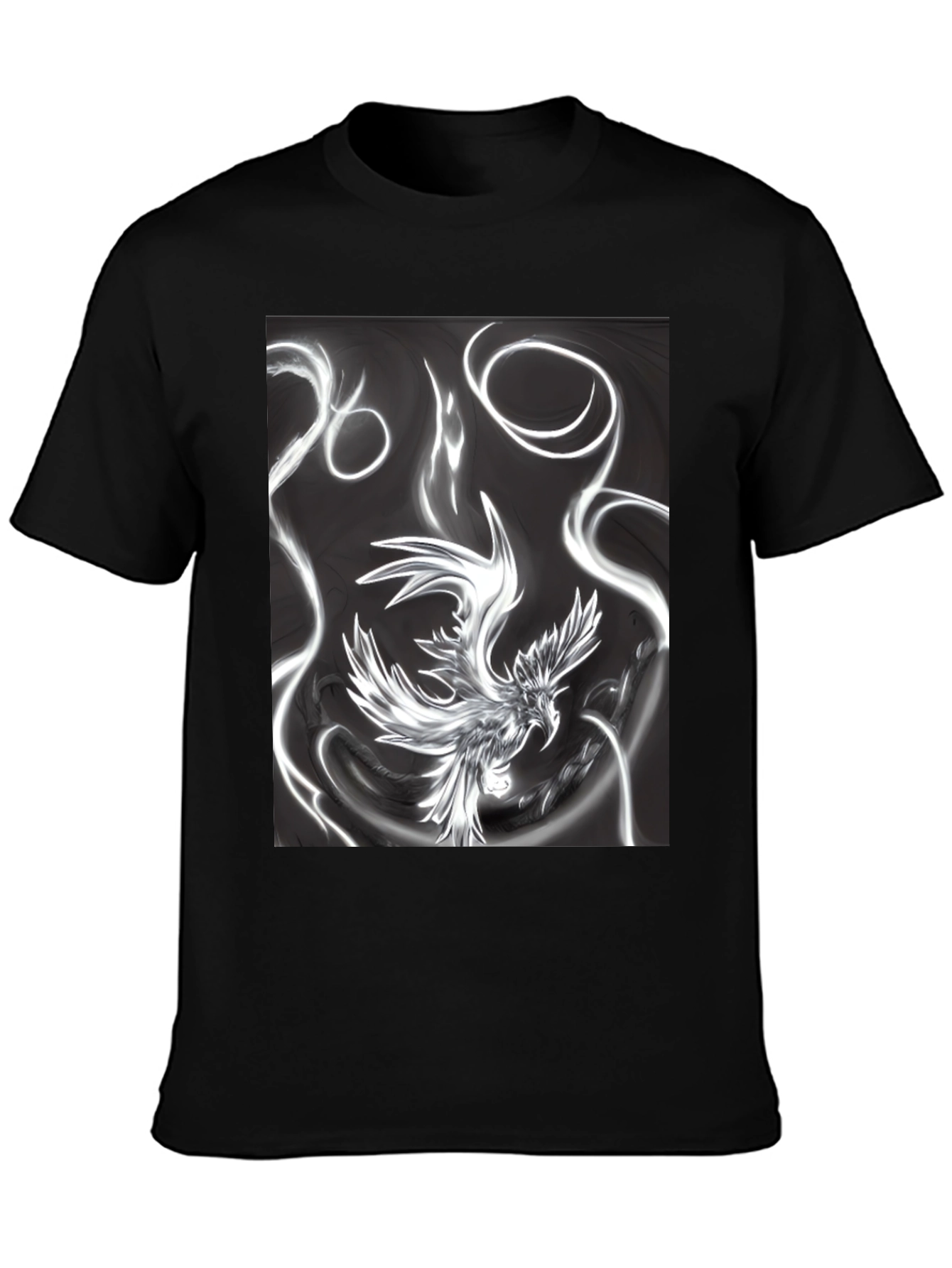 Black Phoenix Graphic Black T-Shirt view 3