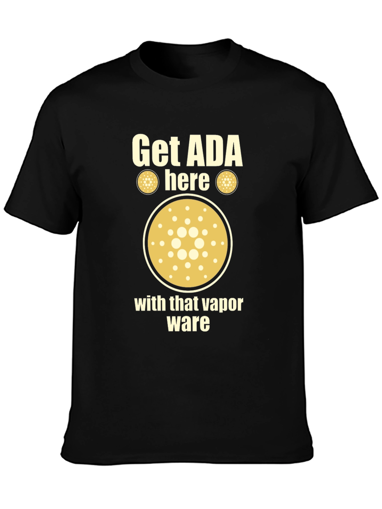 Black Get ADA Here Crypto T-Shirt view 3
