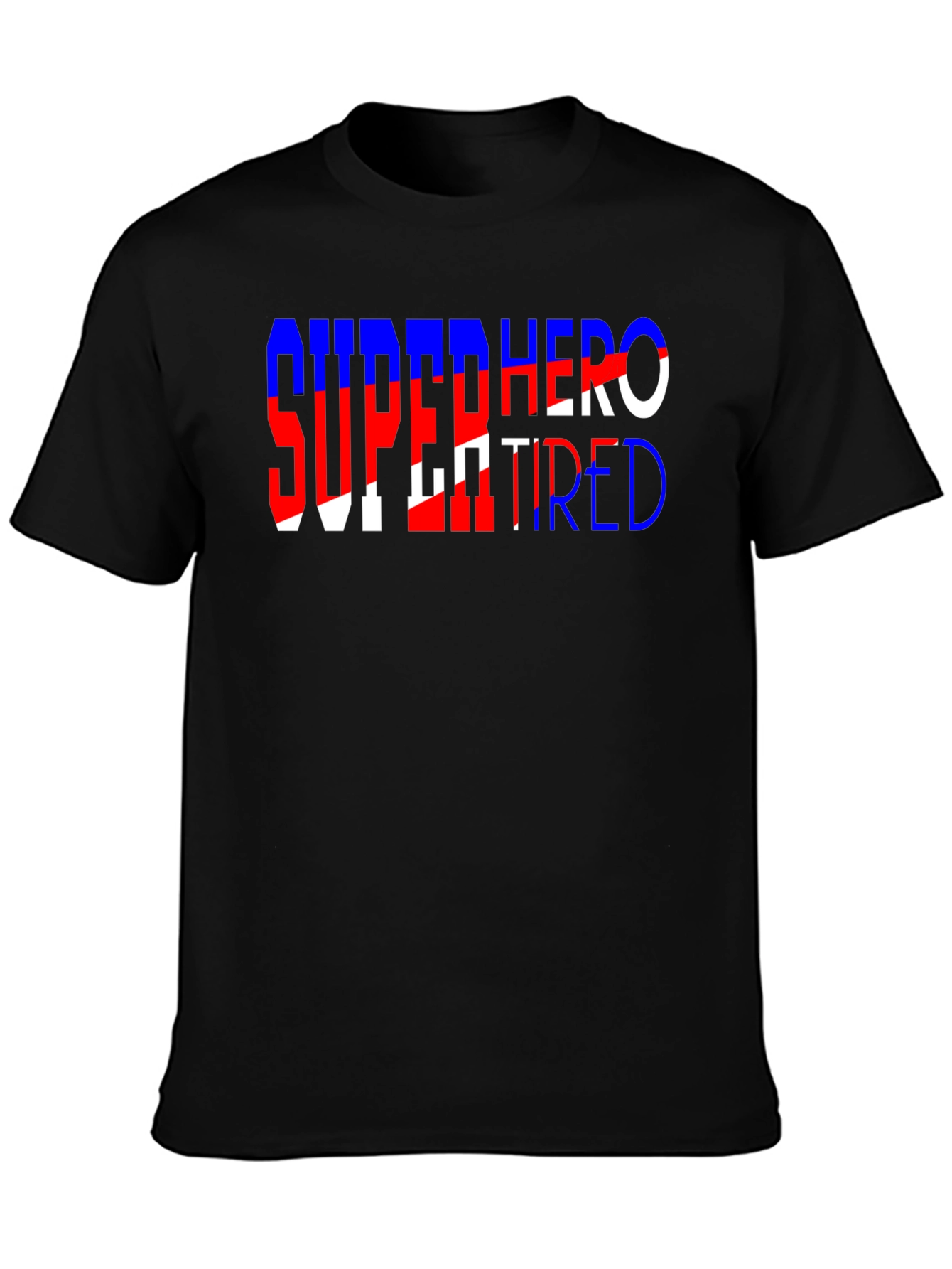 Black Superhero Retired T-Shirt Funny Graphic Tee view 3