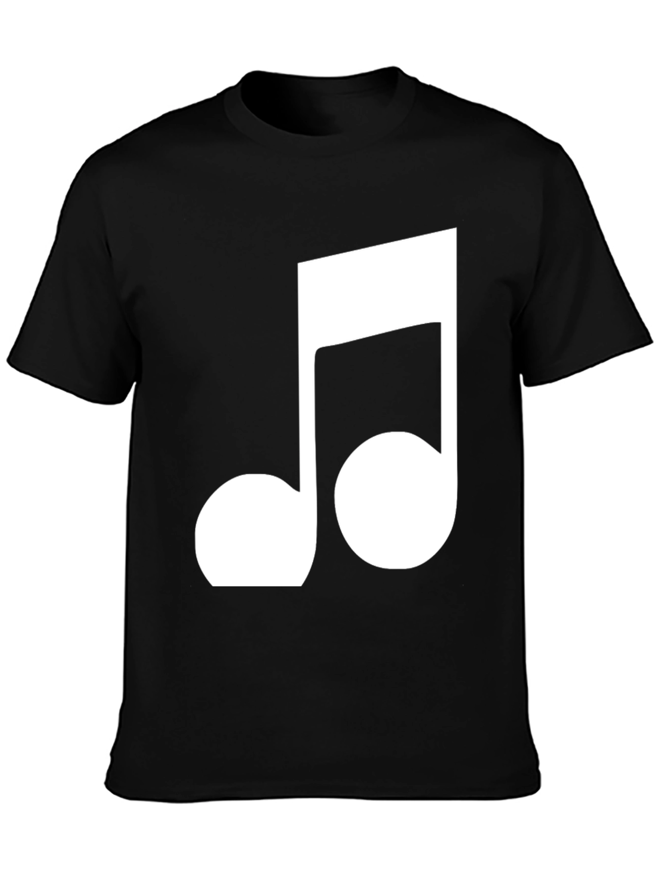 Black Musical Note Graphic T-Shirt view 3