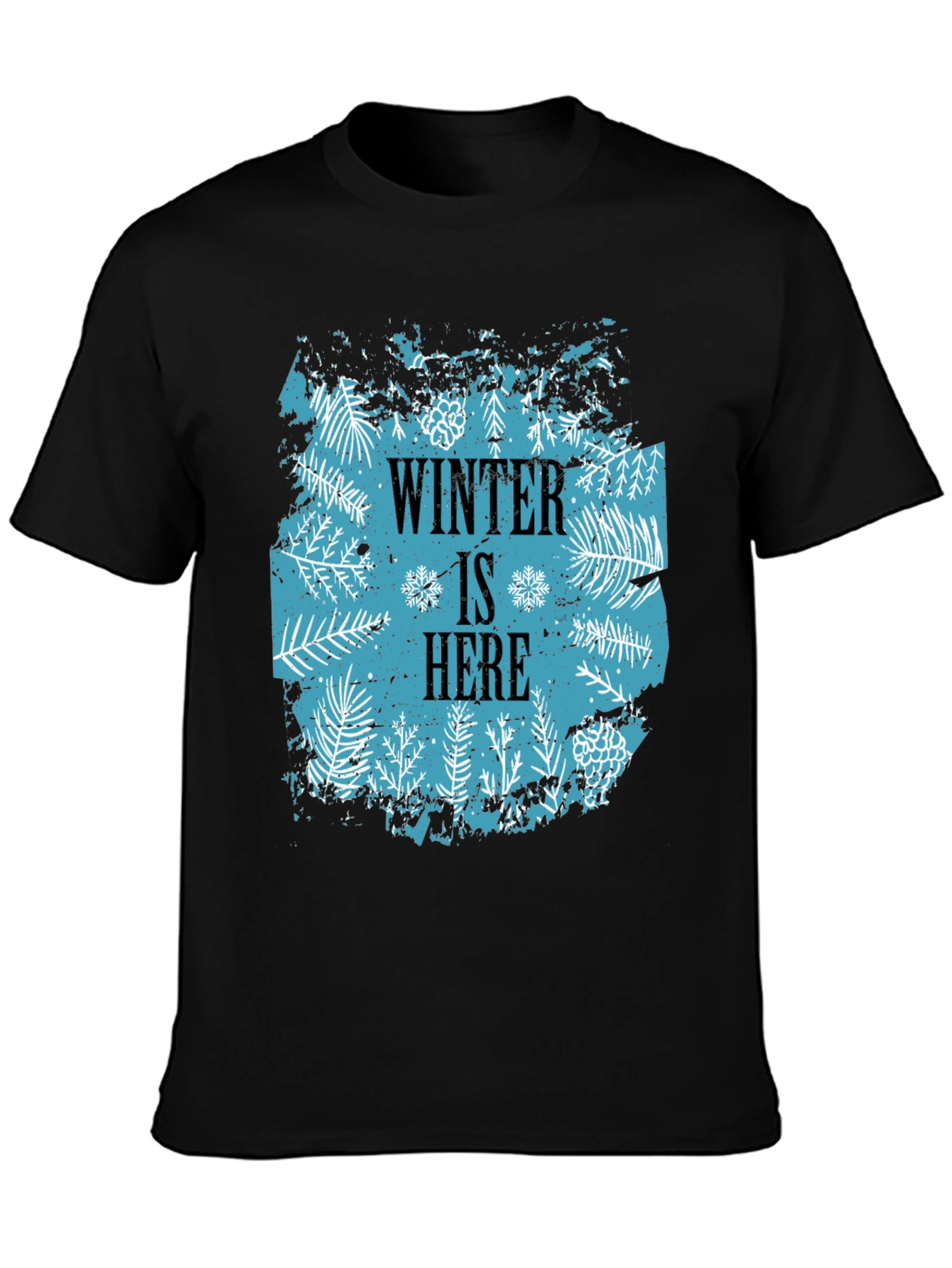 Black Winter Is Here Graphic T-Shirt view 3