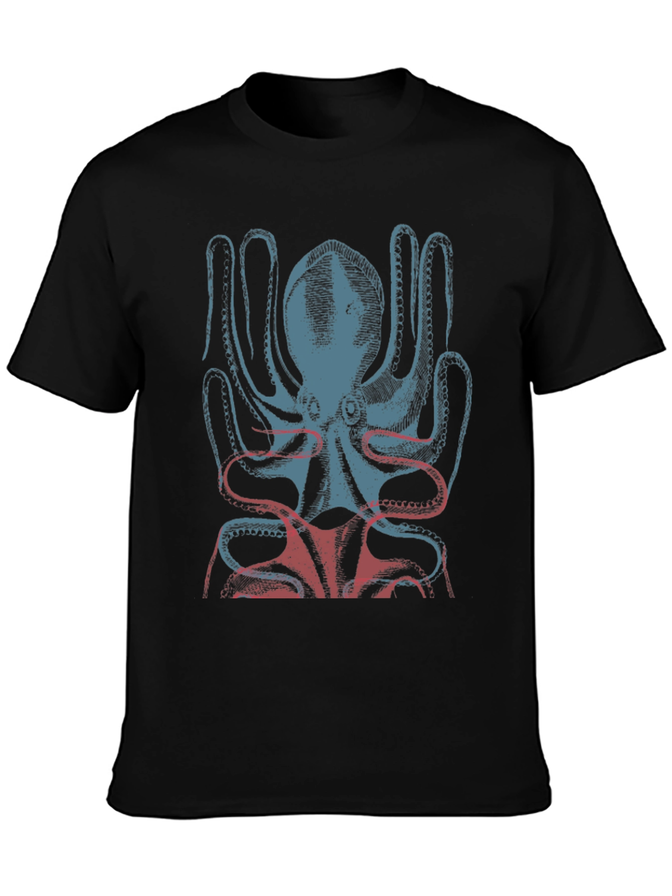 Black Octopus Graphic Tee - Stylish Menswear view 3