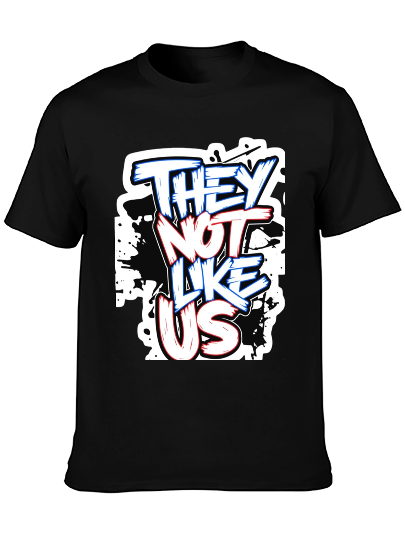 Black They Not Like Us Graphic T-Shirt view 3