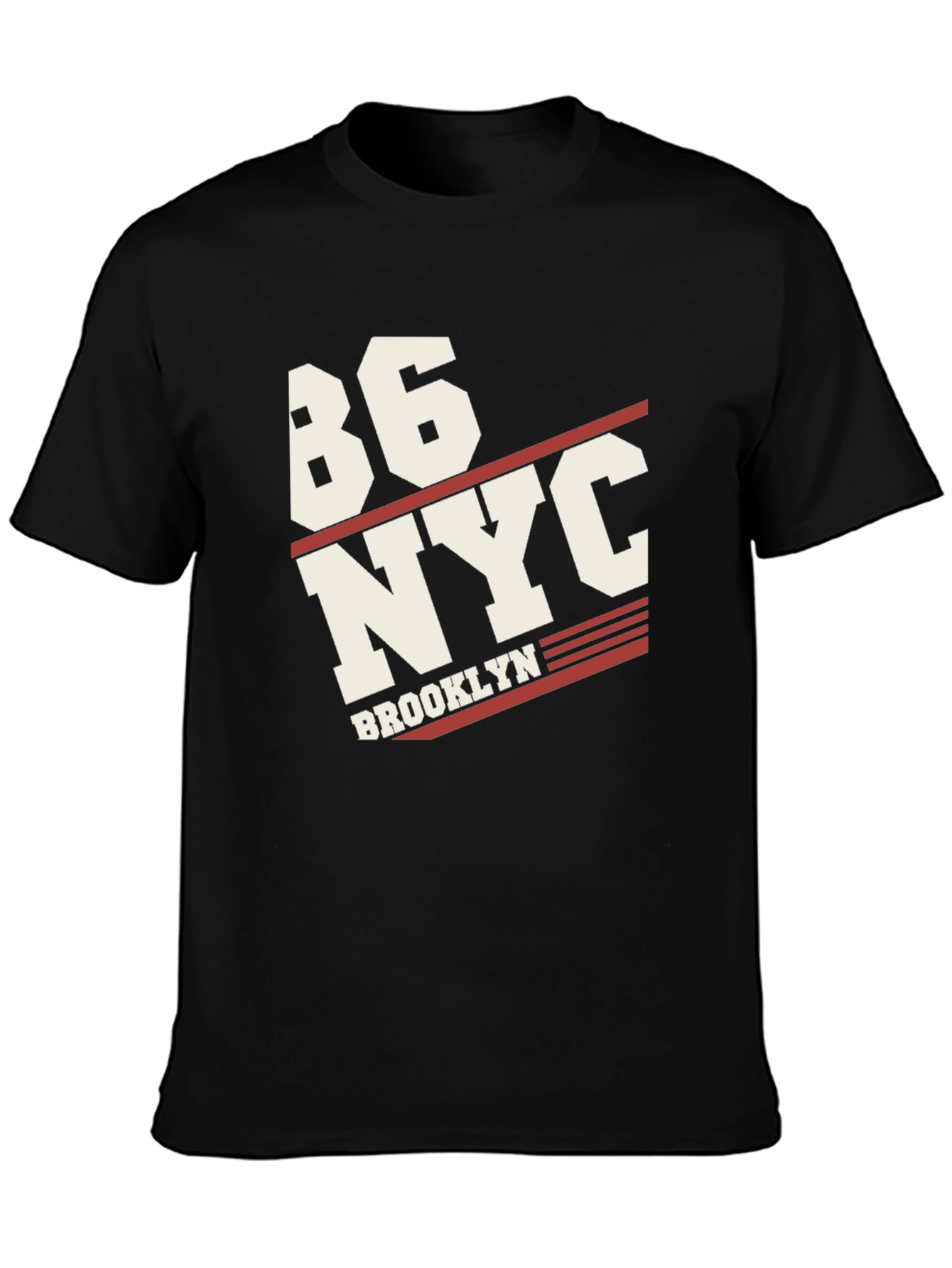 Black 86 NYC Brooklyn Graphic T-Shirt view 3
