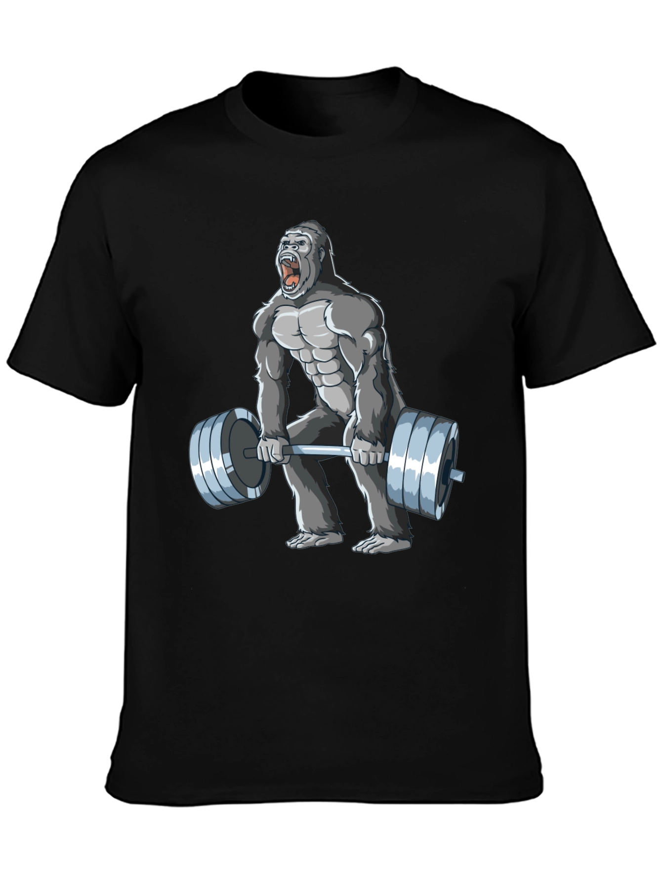 Black Gorilla Gym T-Shirt - Black view 3