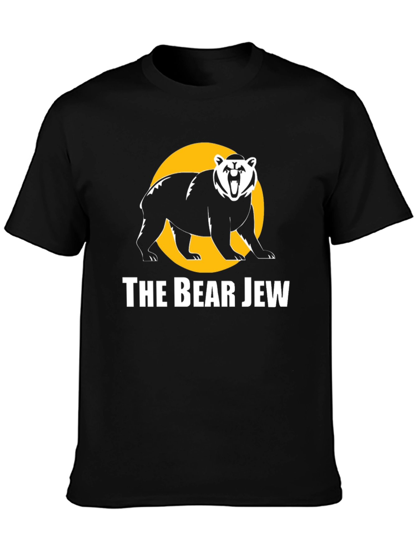 Black The Bear Jew T-Shirt - Bold Graphic Tee view 3