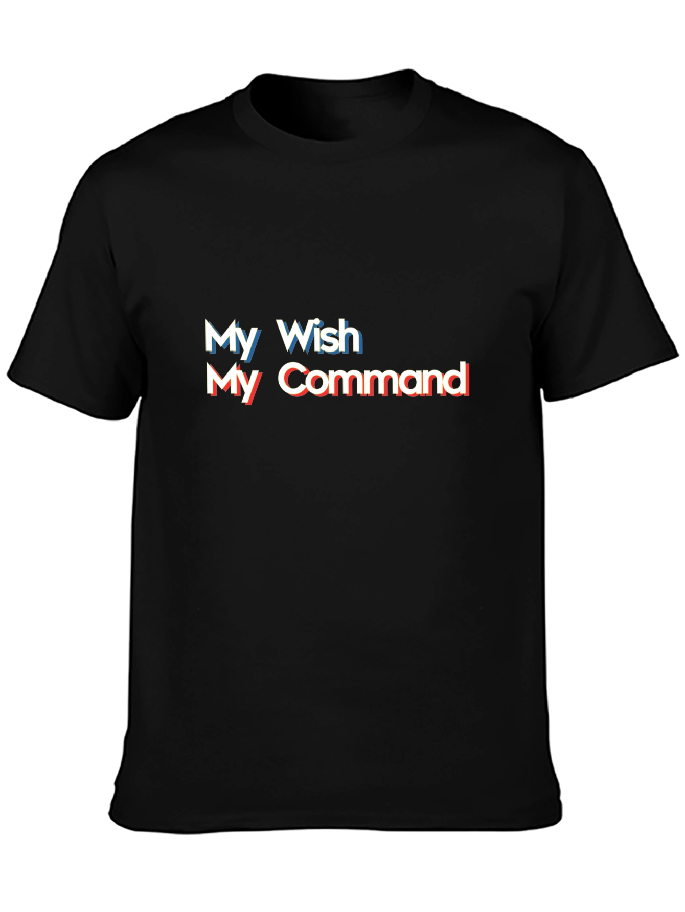 Black My Wish My Command Graphic Tee view 3