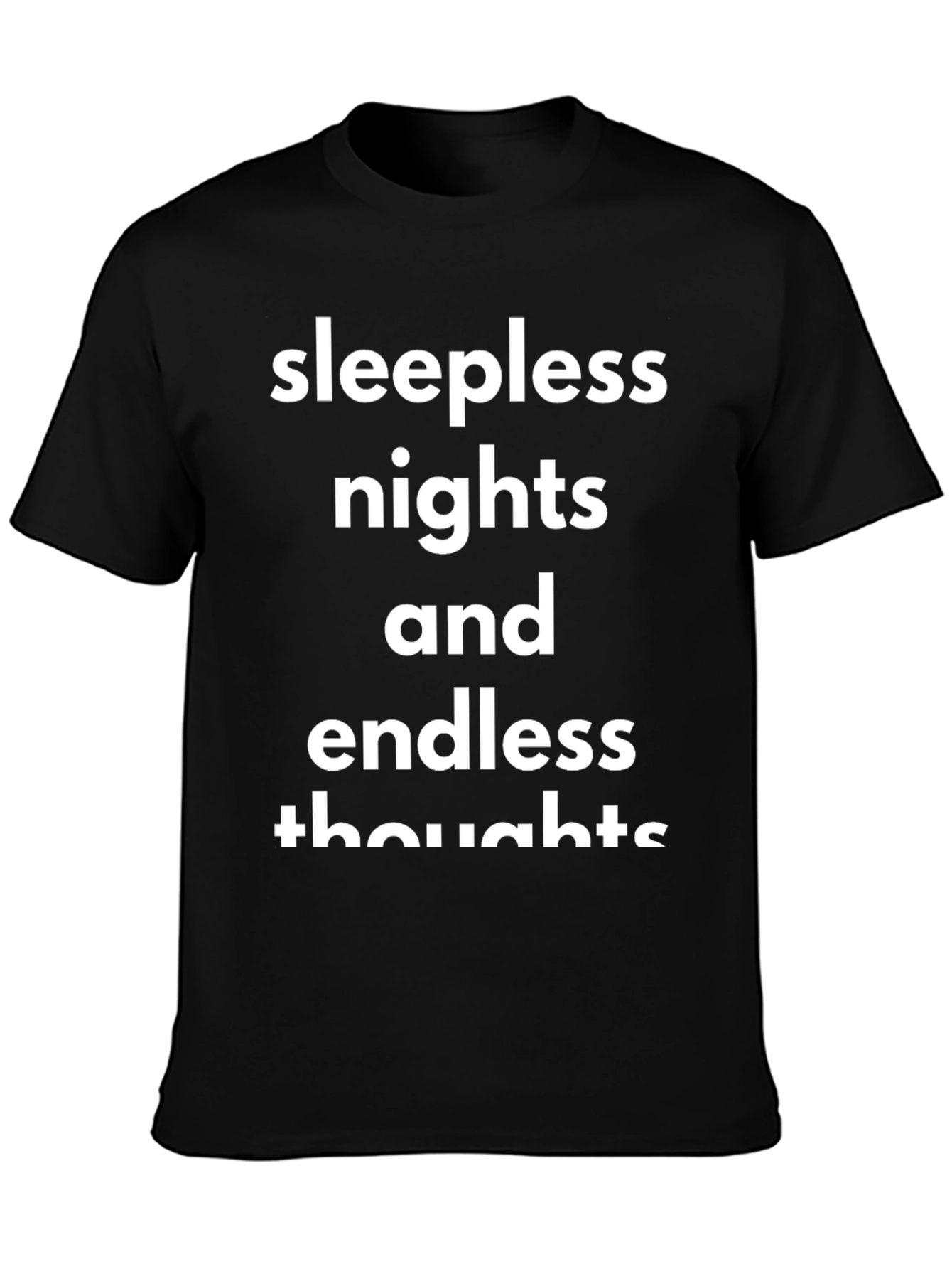 Black Sleepless Nights Graphic Tee view 3