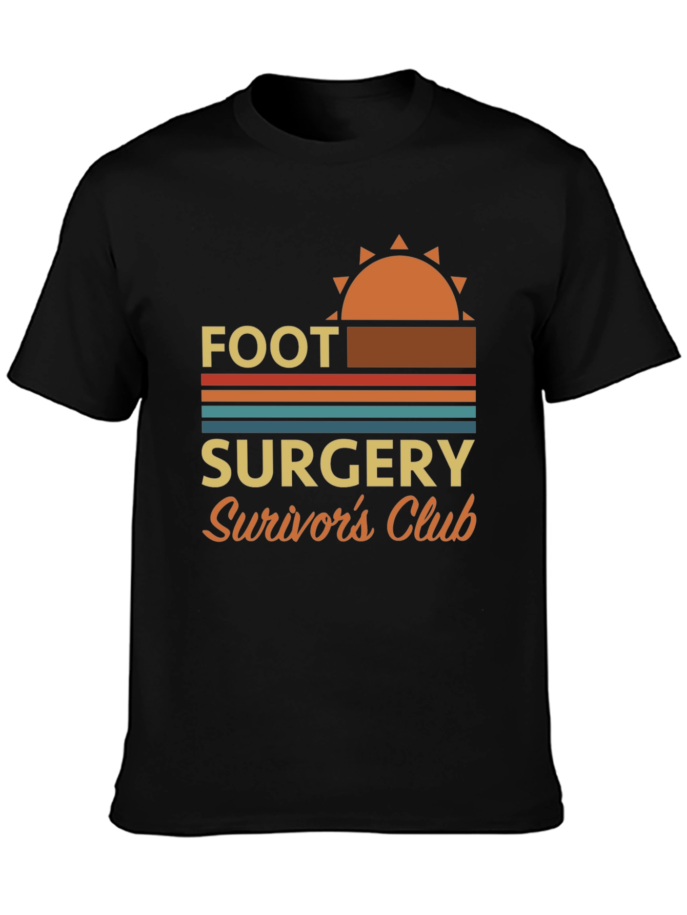 Black Foot Surgery Survivor's Club Graphic Tee view 3