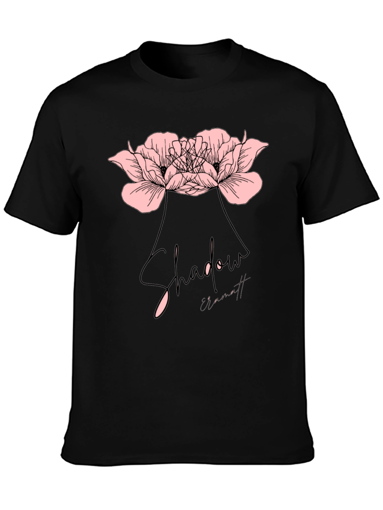 Black Shadow Emmett Floral Graphic Tee - Black view 3