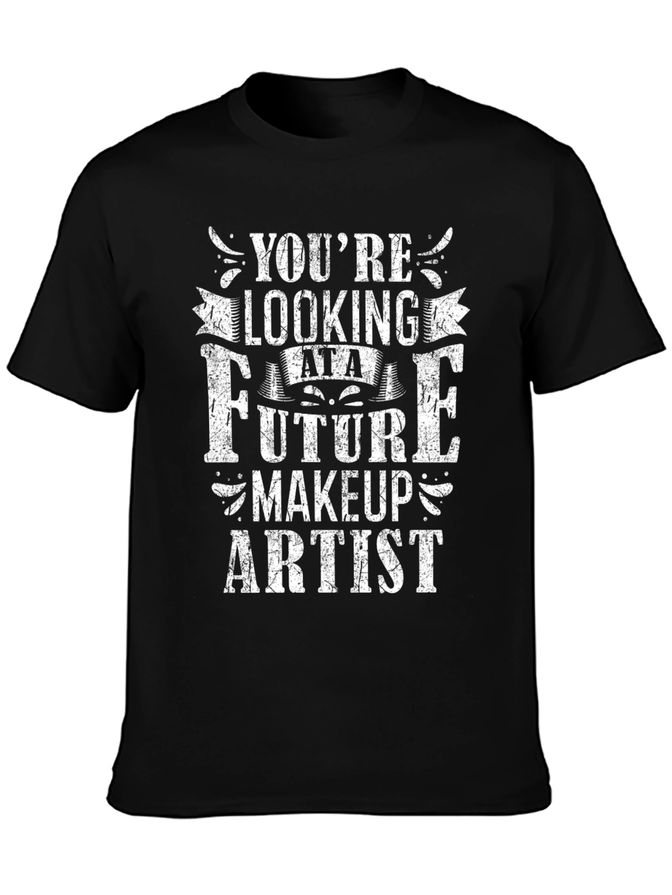 Black Future Makeup Artist Graphic Tee - Black view 3