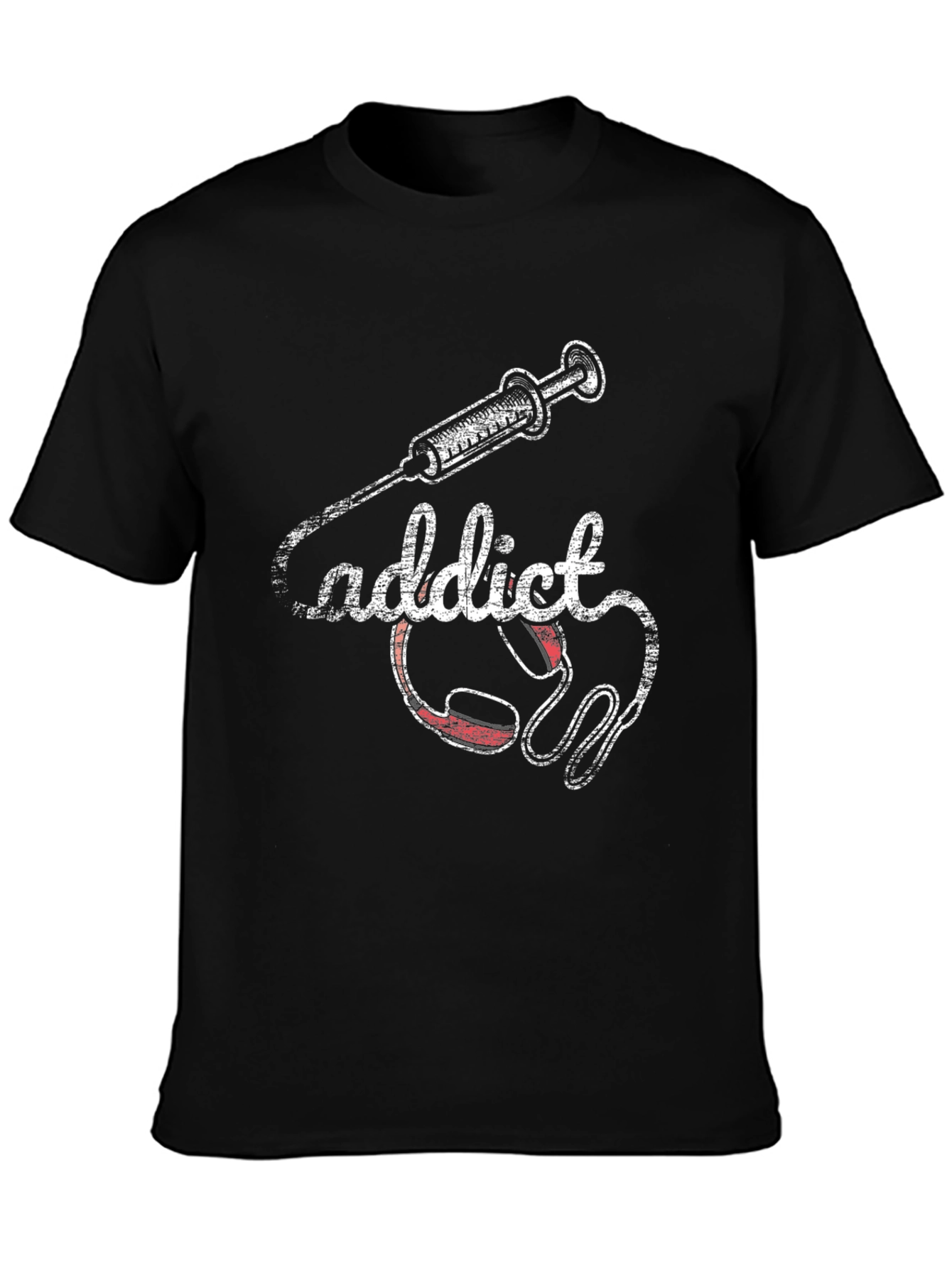 Black Addict Graphic Tee view 3
