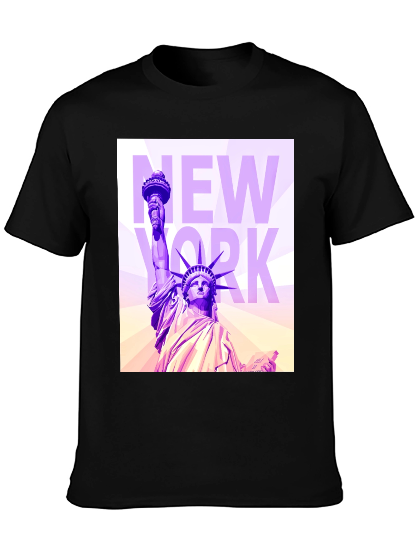 Black Statue of Liberty Graphic Tee view 3