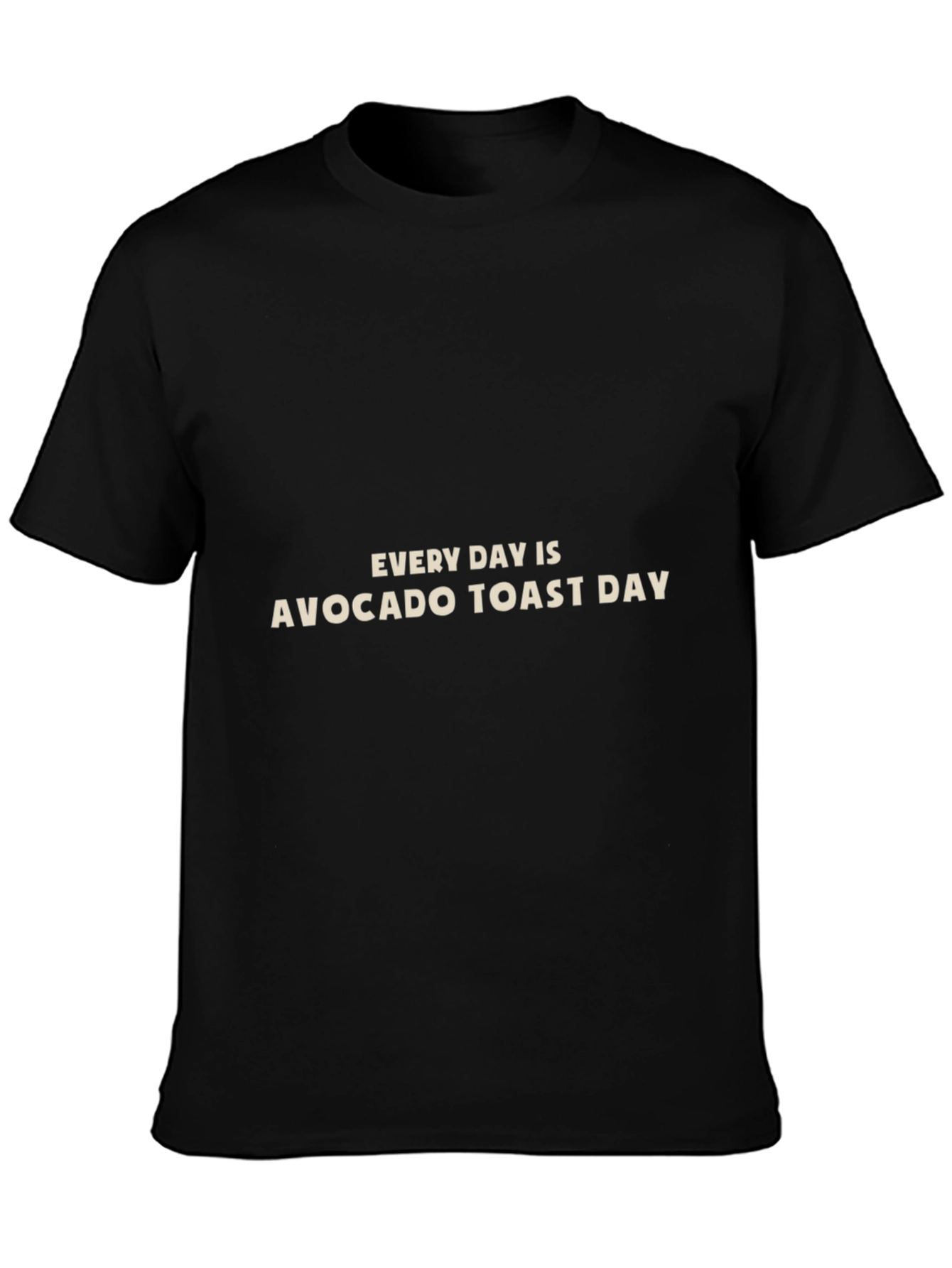 Black Avocado Toast Day T-Shirt - Everyday Comfort view 3