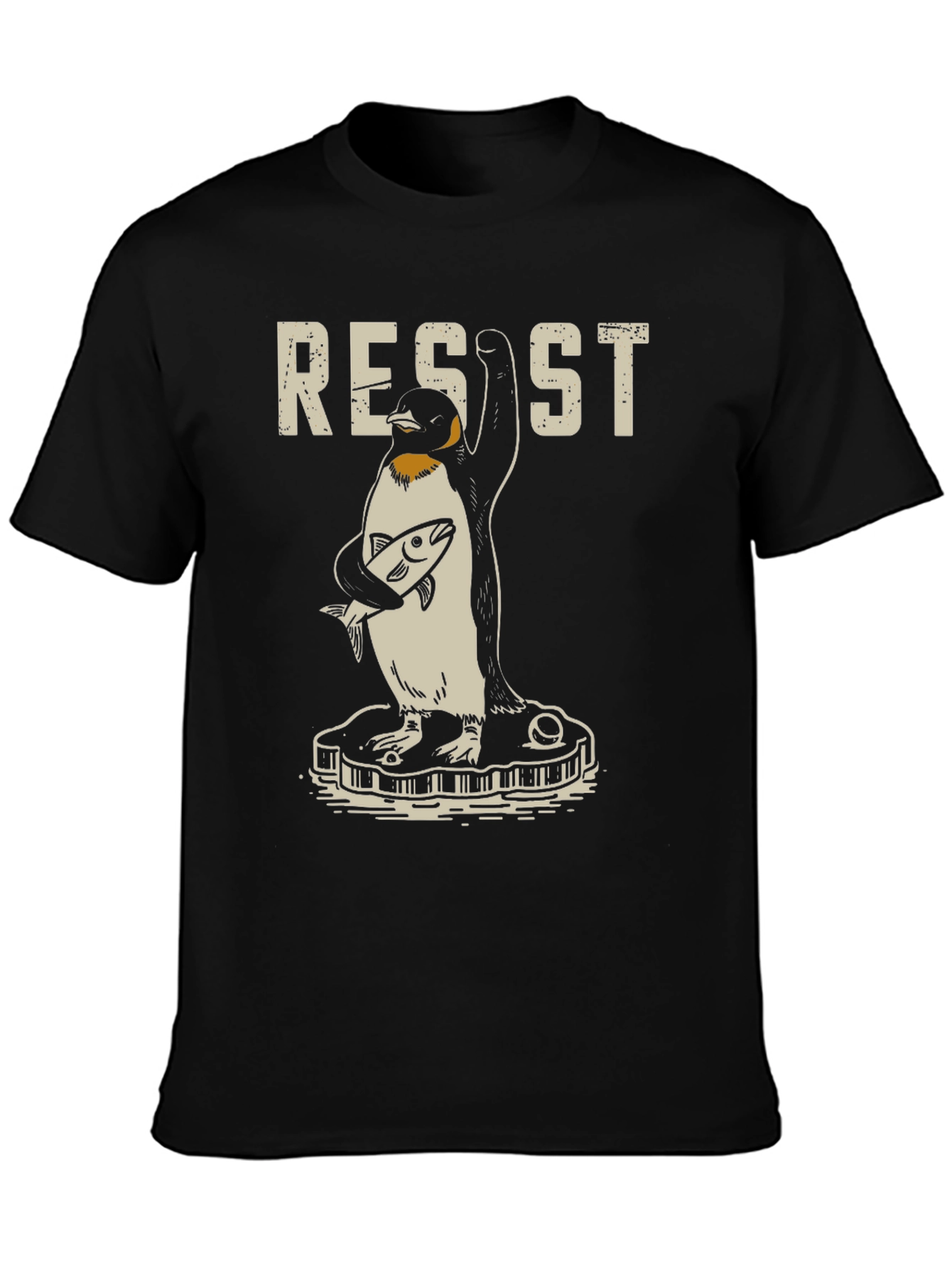 Black Resist Penguin Graphic Tee view 3