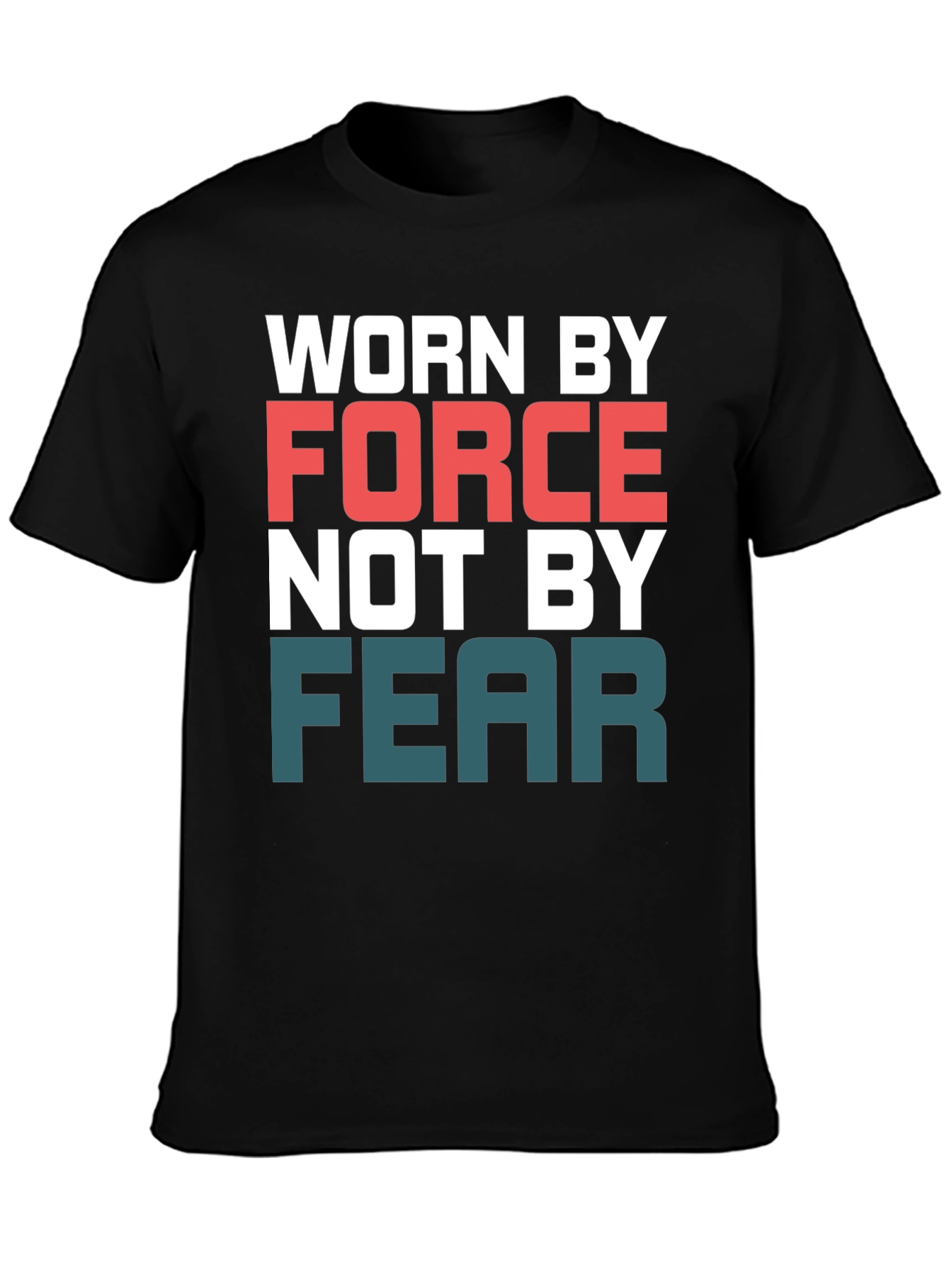 Black Worn by Force T-Shirt view 3