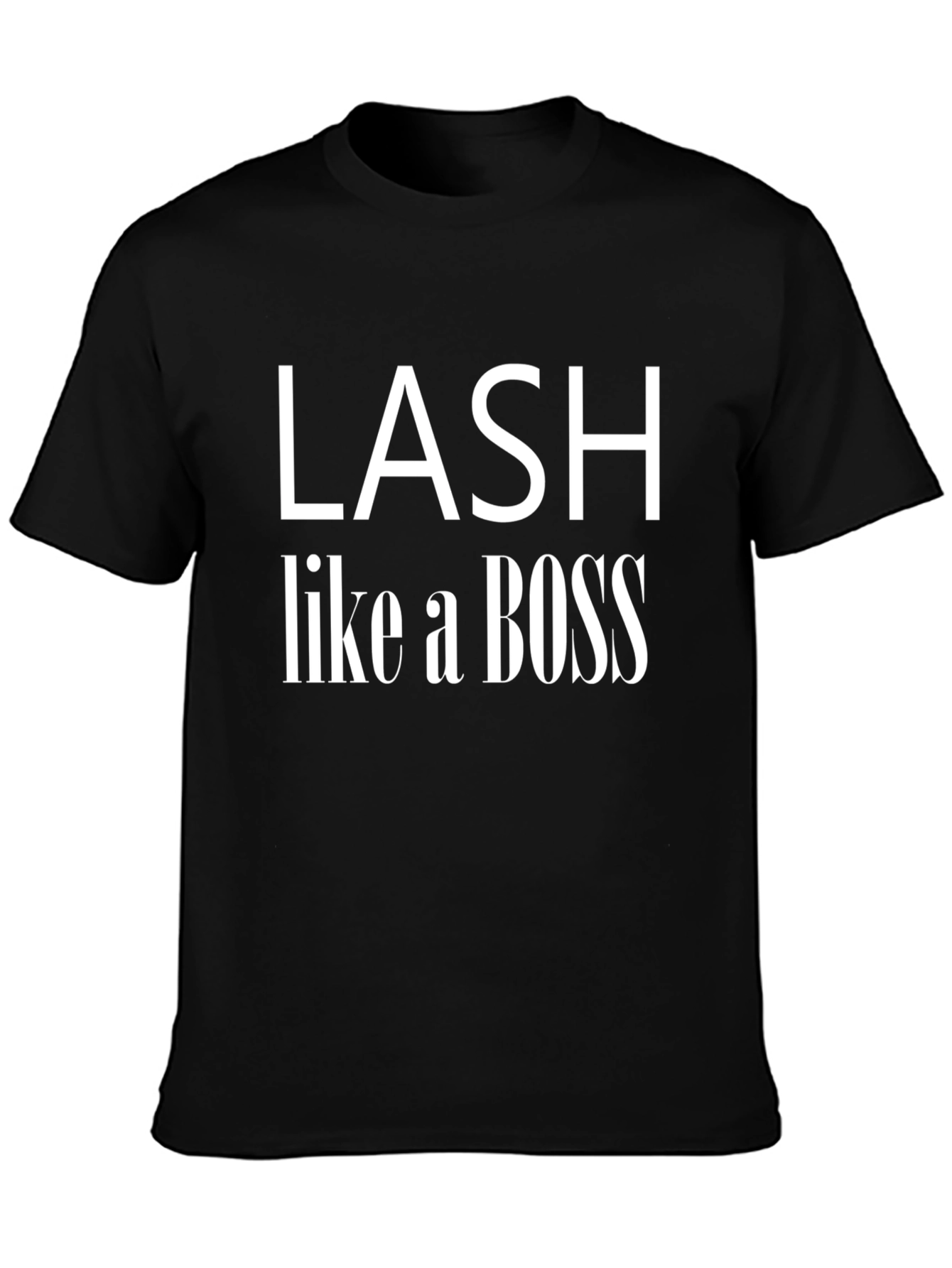 Black Lash Like a Boss Graphic Tee - Black view 3
