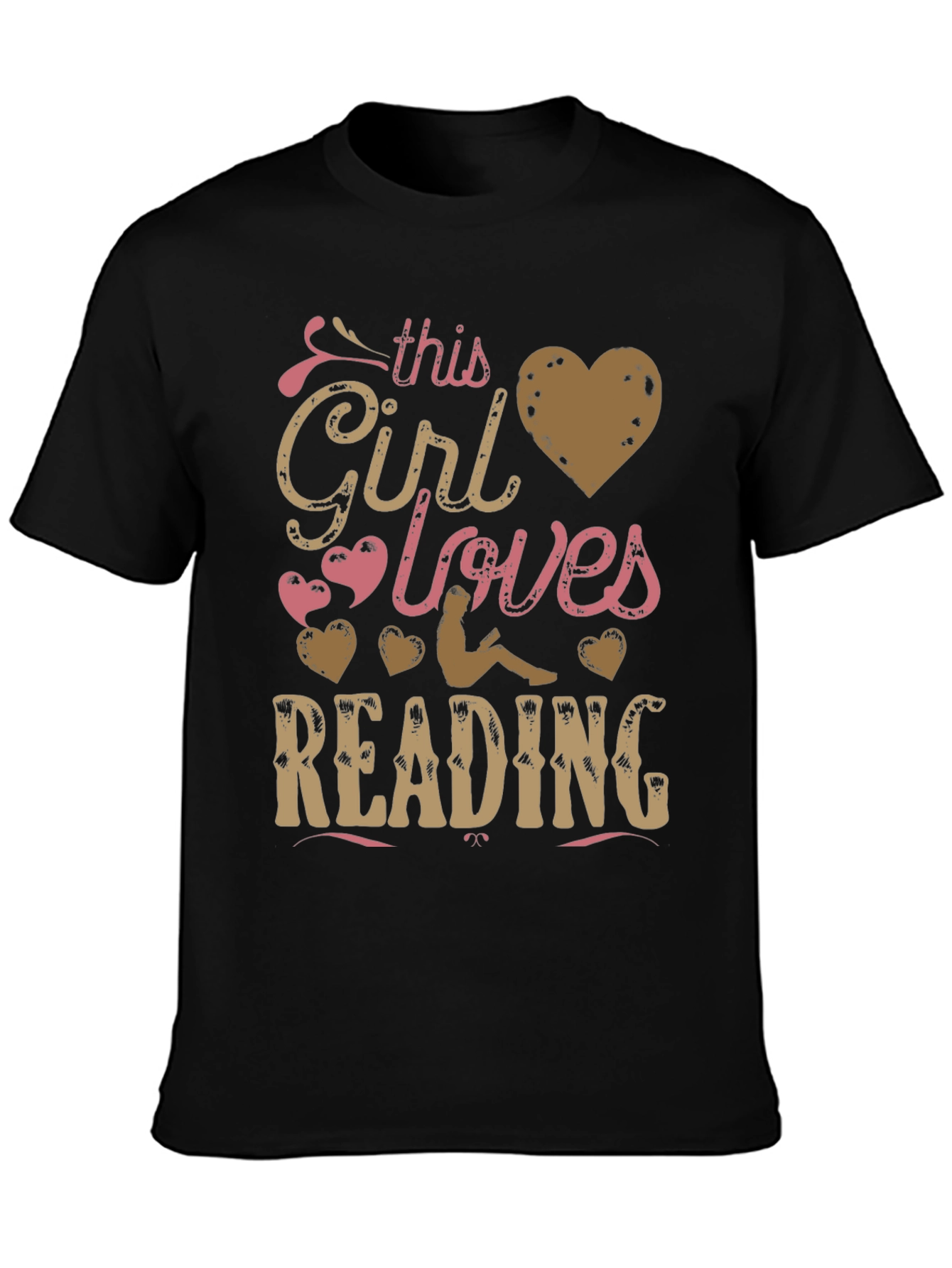Black Girl Loves Reading T-Shirt view 3