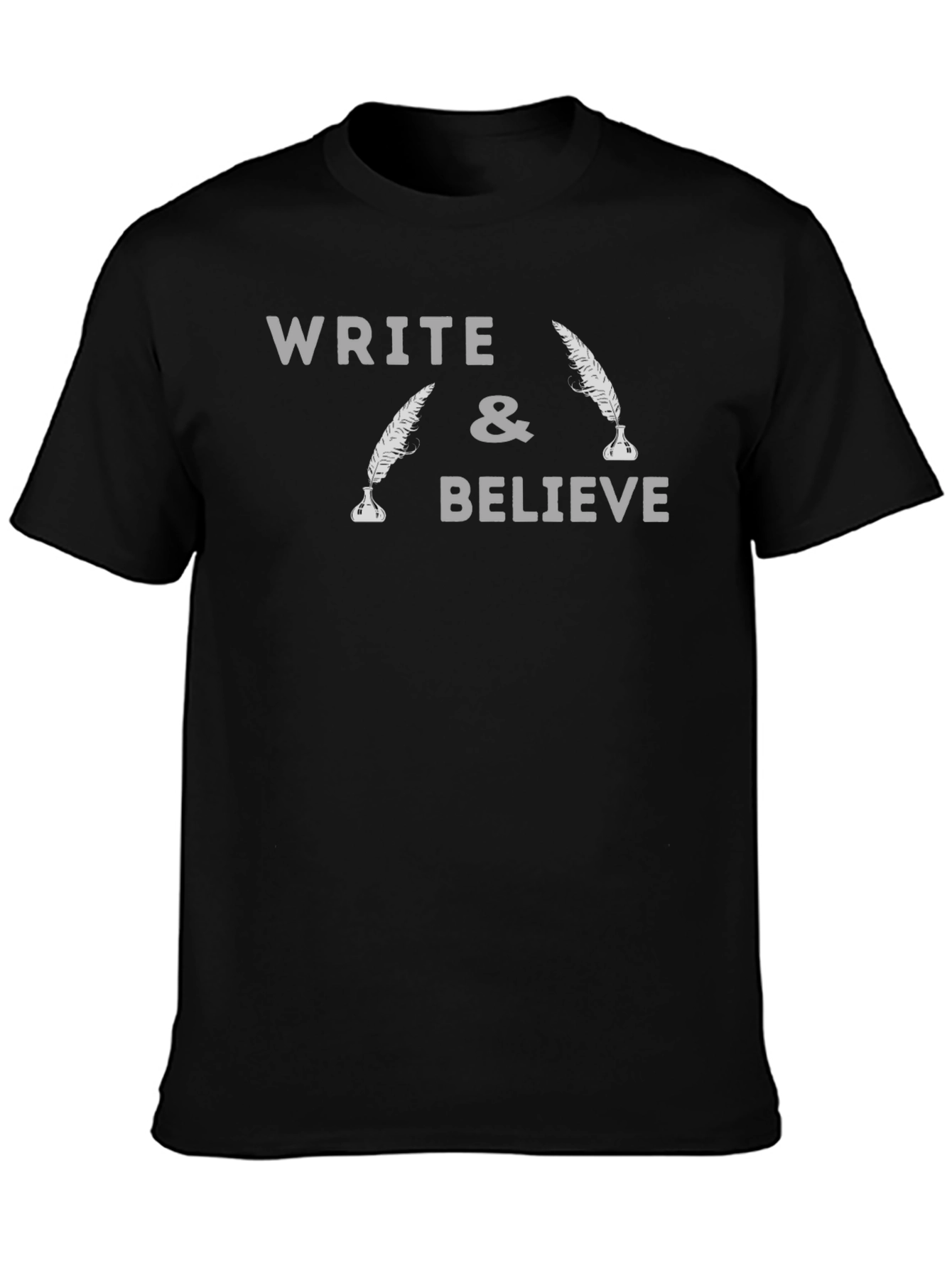 Black Write and Believe Graphic T-Shirt view 3