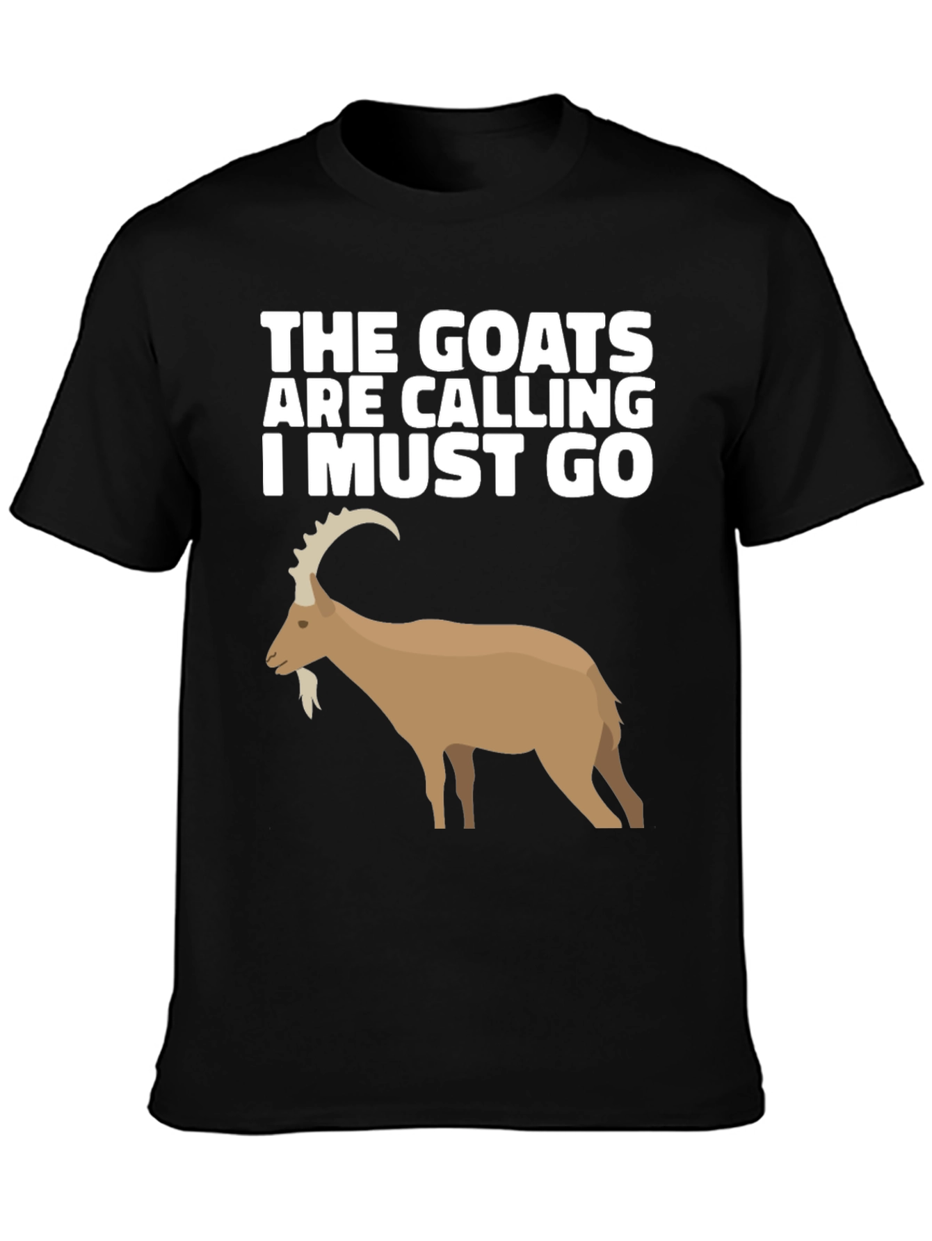 Black The Goats Are Calling T-Shirt view 3