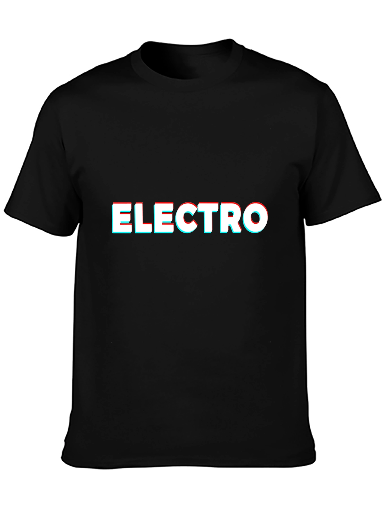 Black Electro T-Shirt - Bold Graphic Design view 3