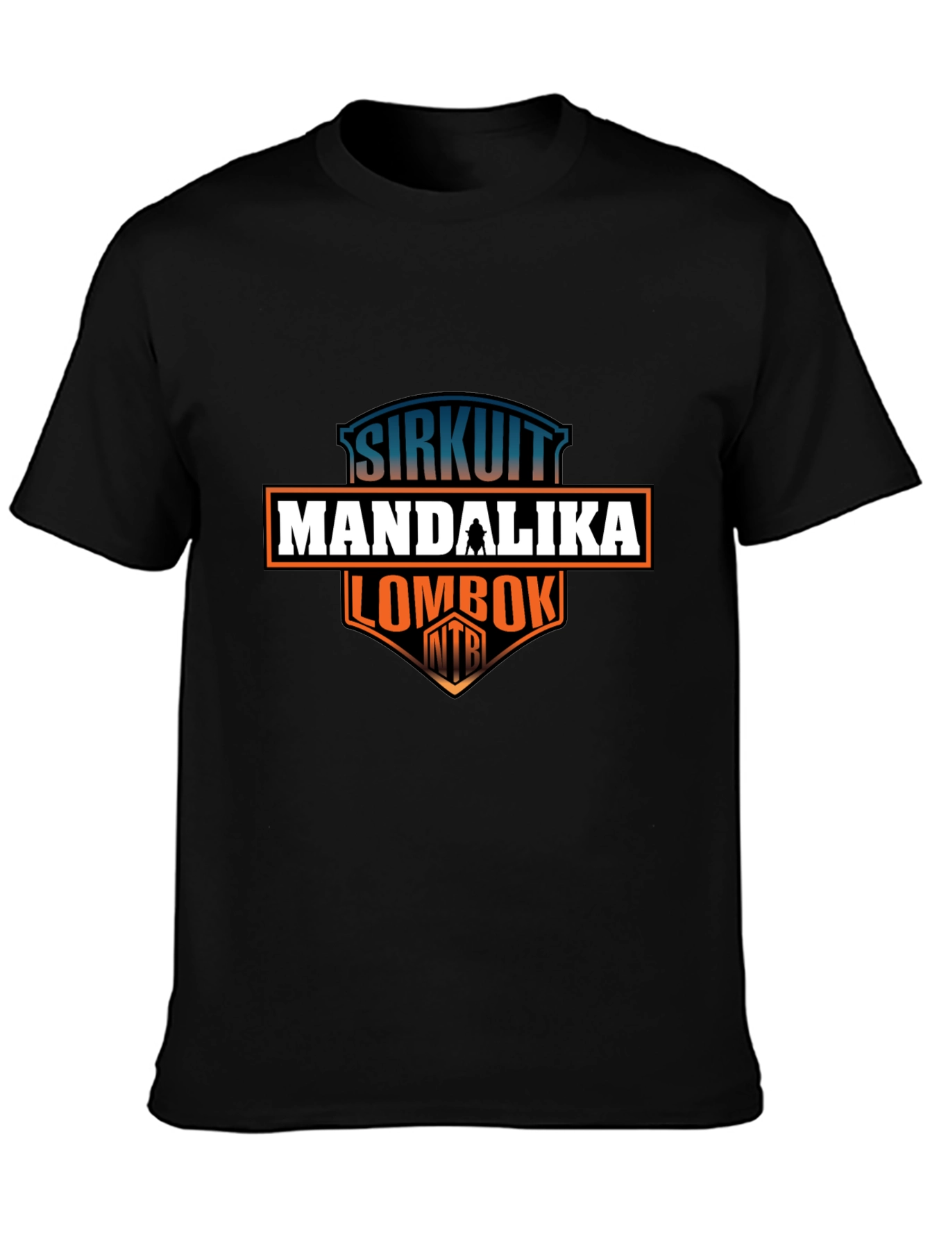 Black Sirkuit Mandalika Lombok T-Shirt view 3