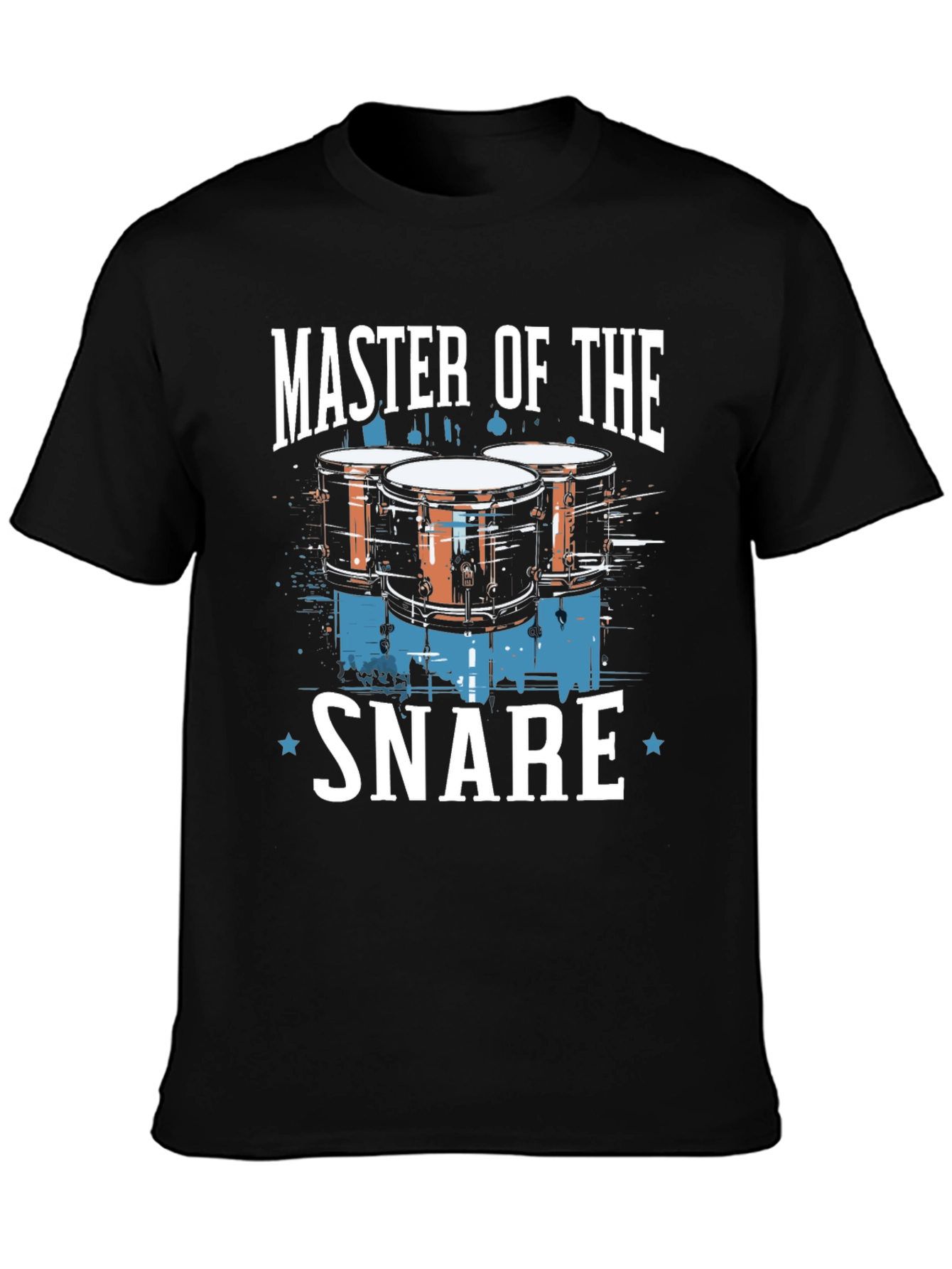 Black Master of the Snare Drummer T-Shirt - Black view 3