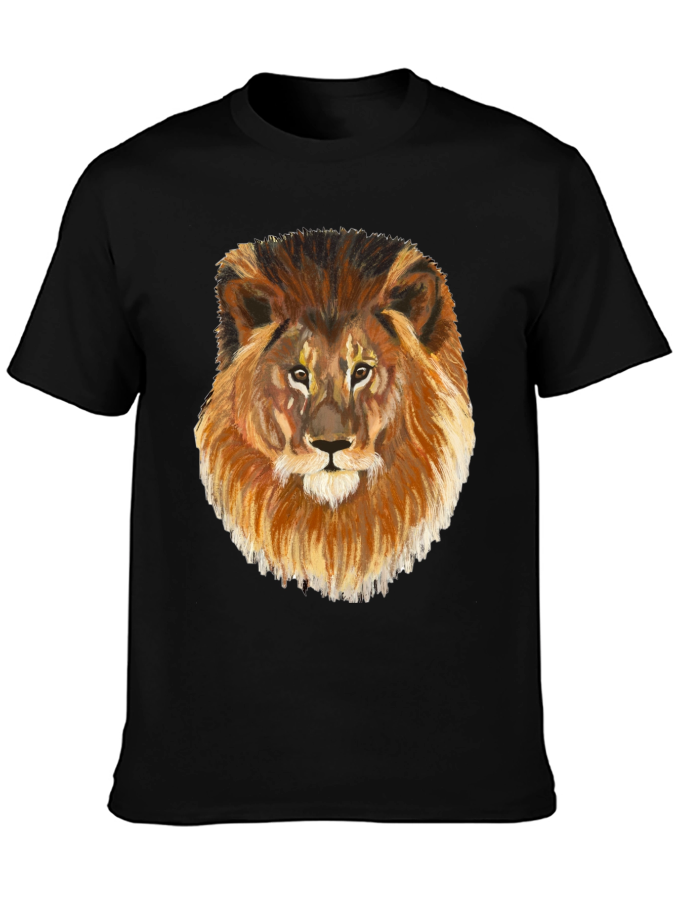 Black Lion Graphic Tee - Black Cotton Blend view 3