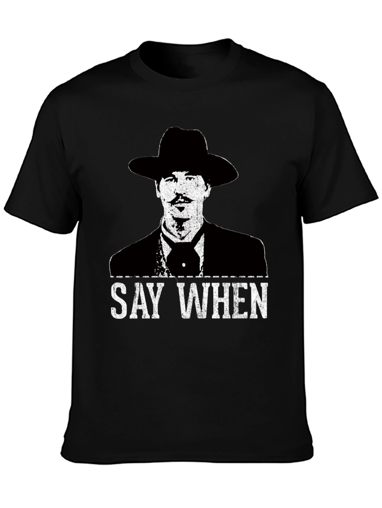 Black Say When T-Shirt - Tombstone Inspired Western Wear view 3