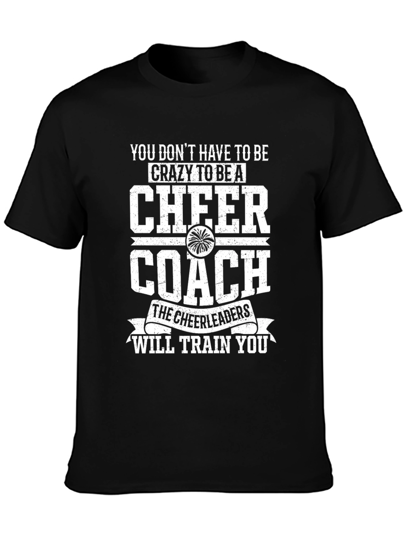 Black Cheer Coach Novelty Graphic Tee view 3