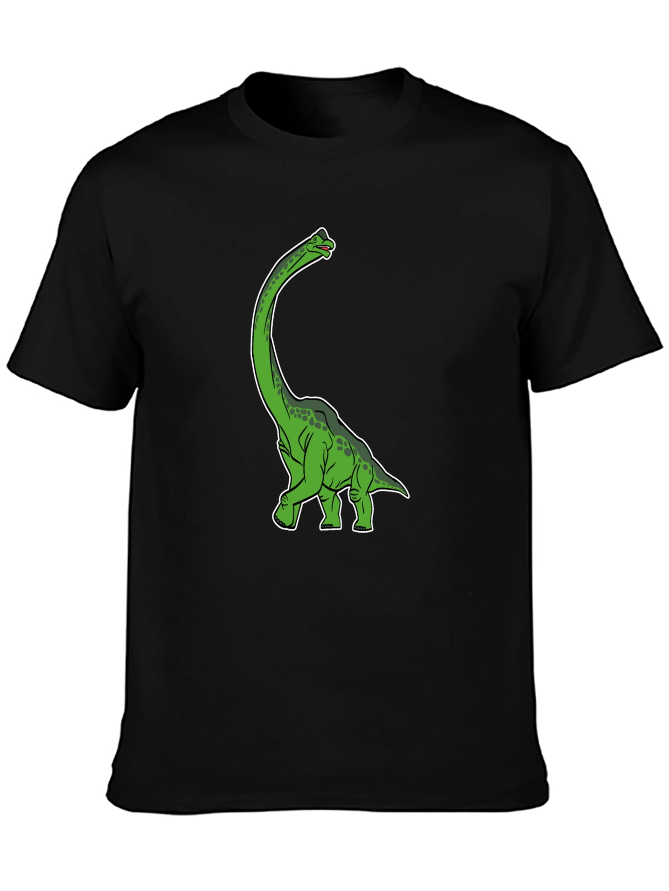Black Dinosaur Graphic Black T-Shirt view 3