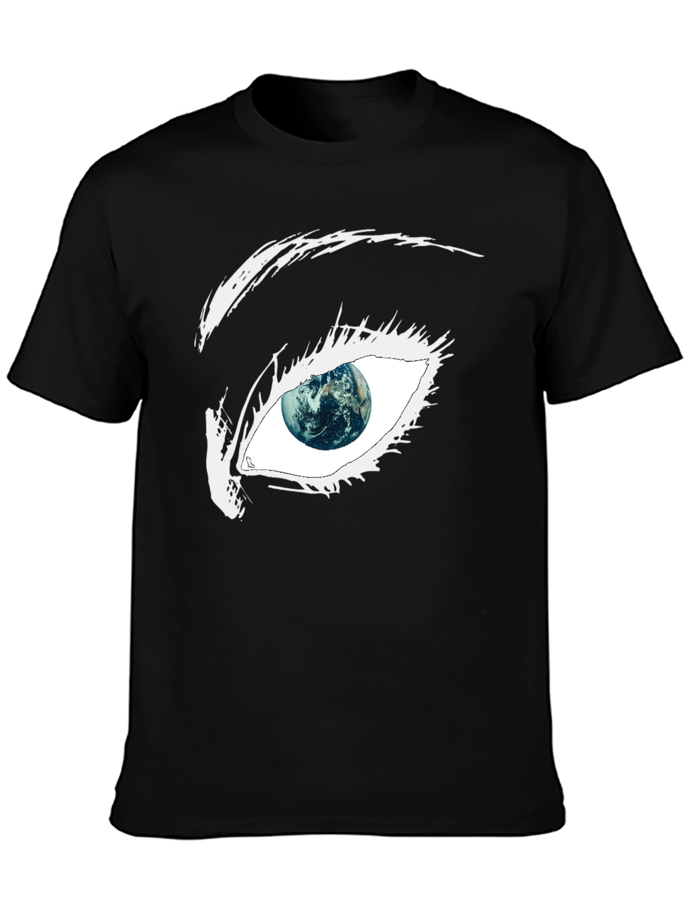 Black Eye See The World T-Shirt - Earth Inside The Eye view 3
