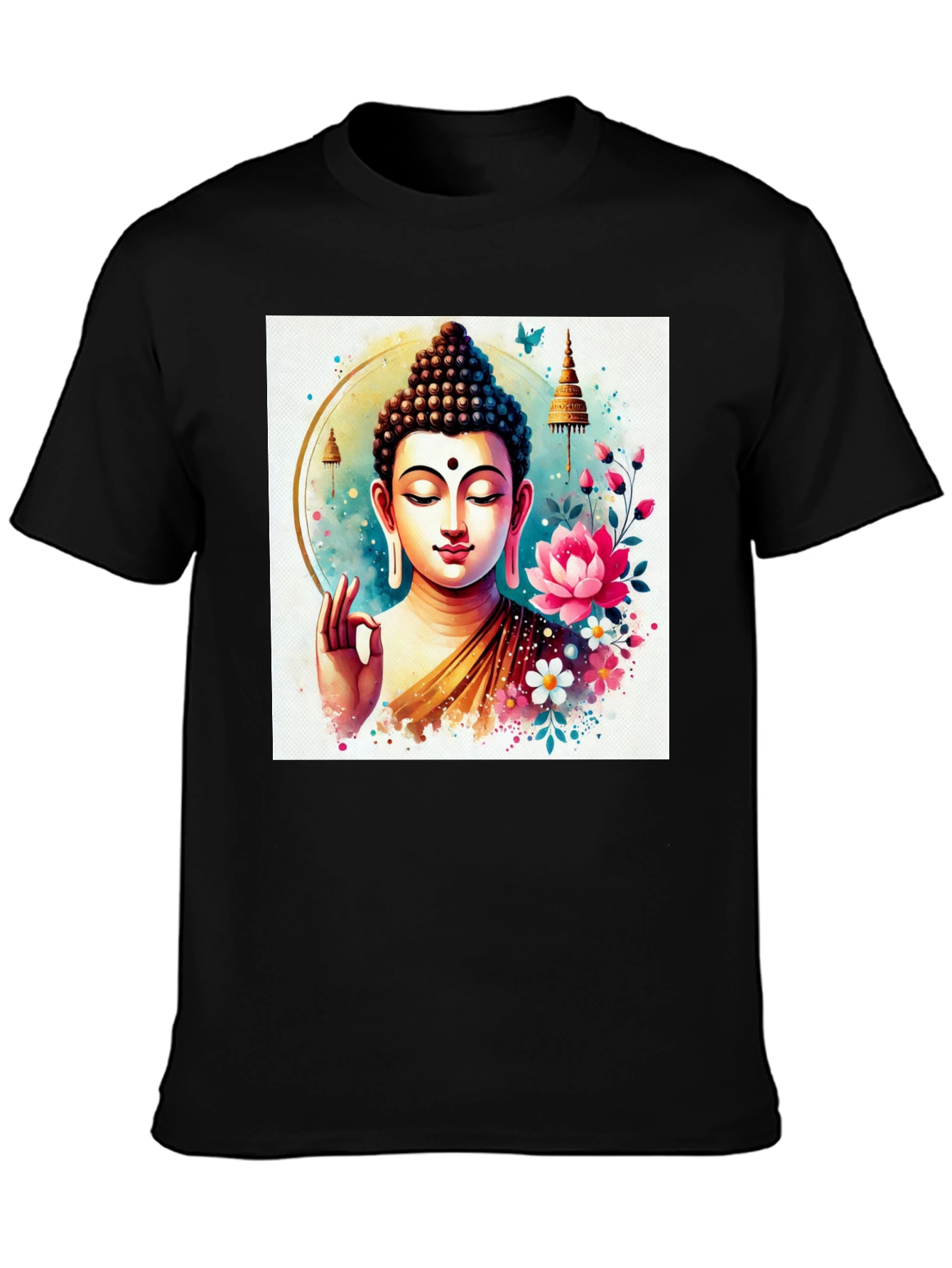 Buddha Art T-Shirt: Spiritual Zen Style - 3