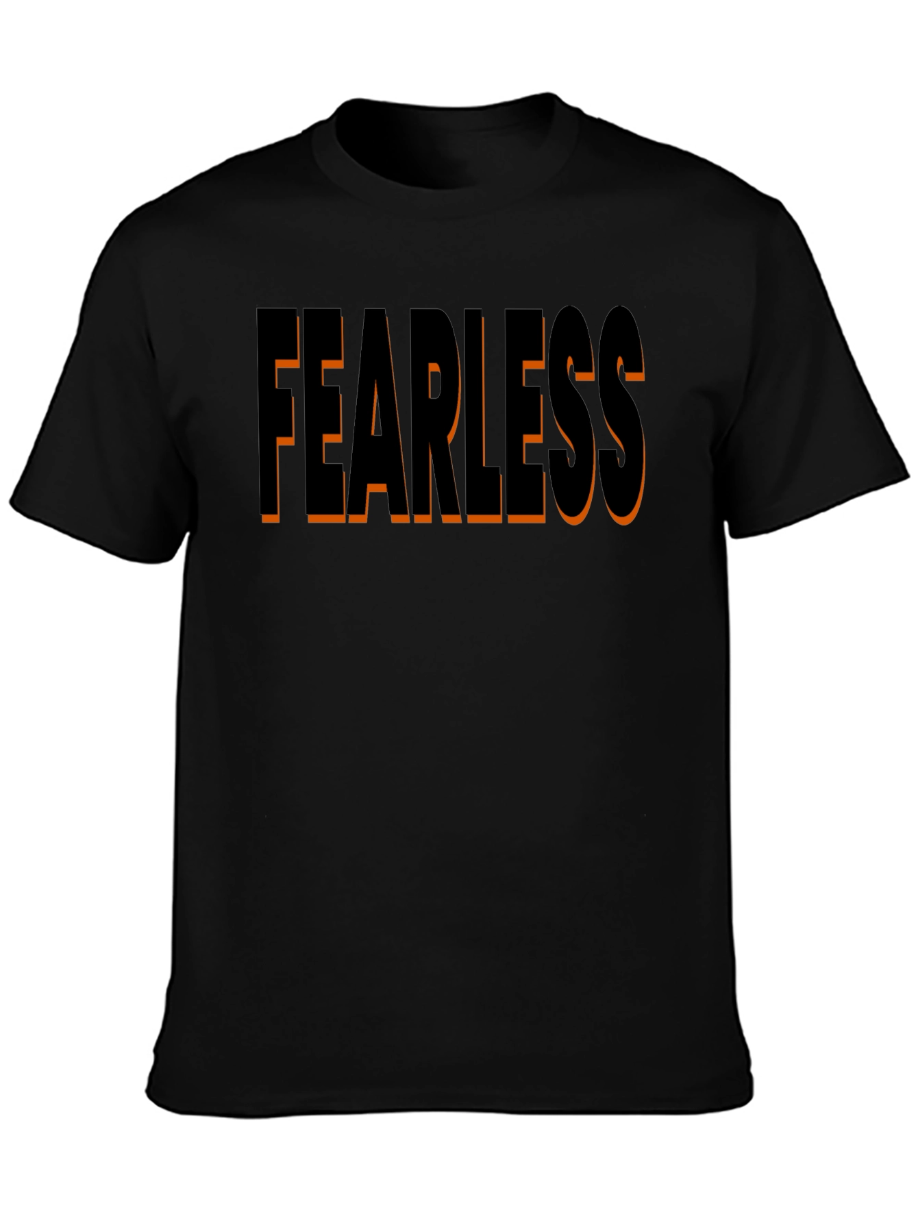 Black Fearless Black Graphic Tee view 3