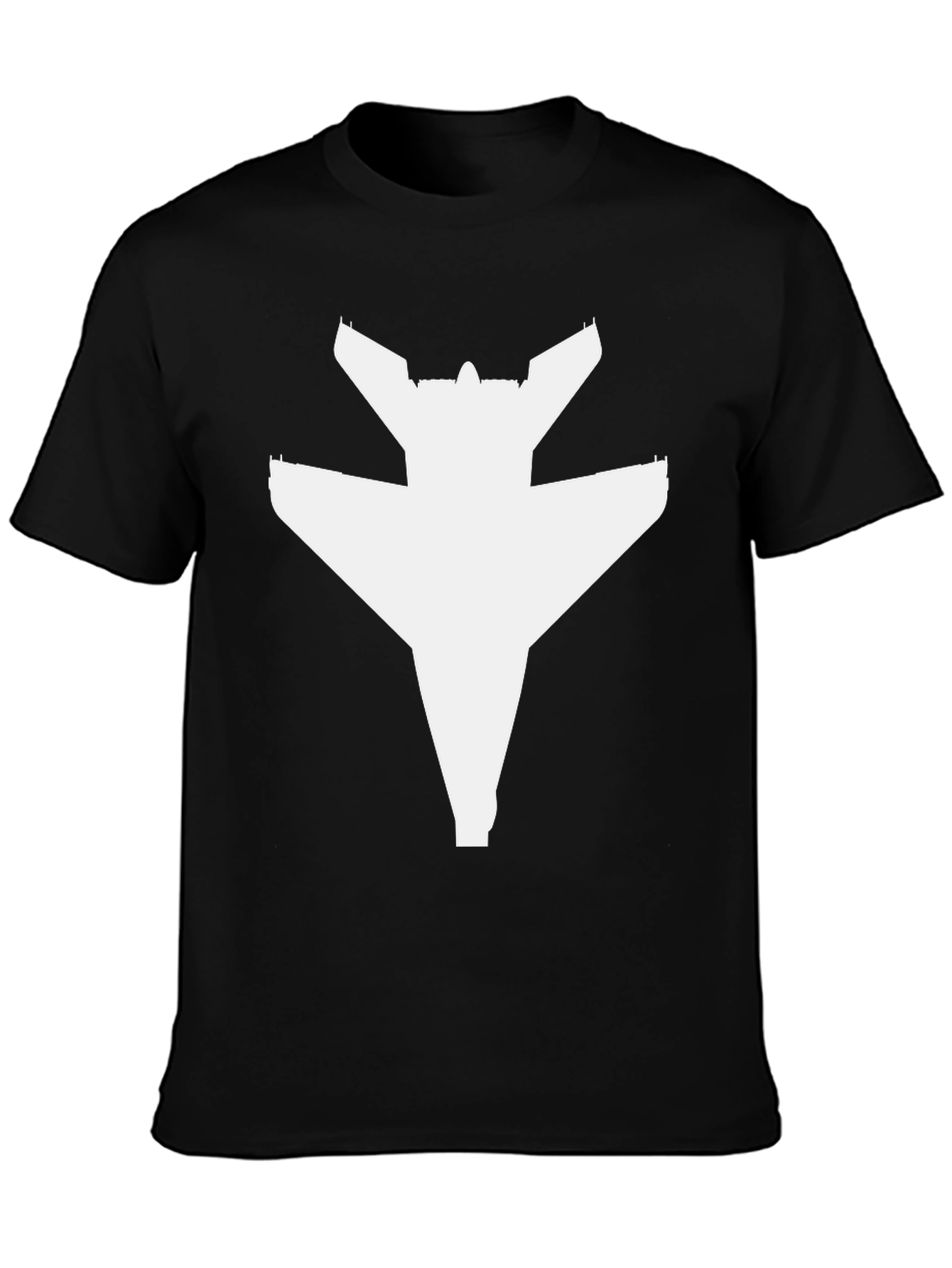 Black Jet Fighter Graphic T-Shirt - Black view 3