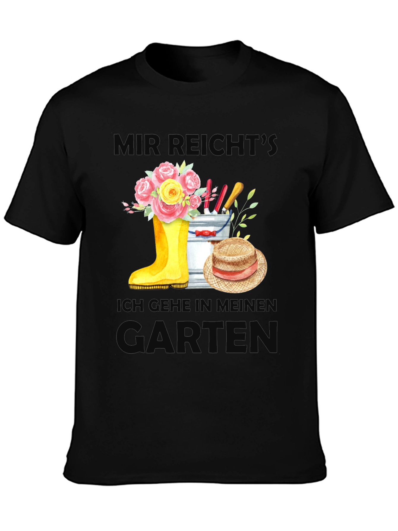 Black Gardener's Retreat Graphic Tee view 3