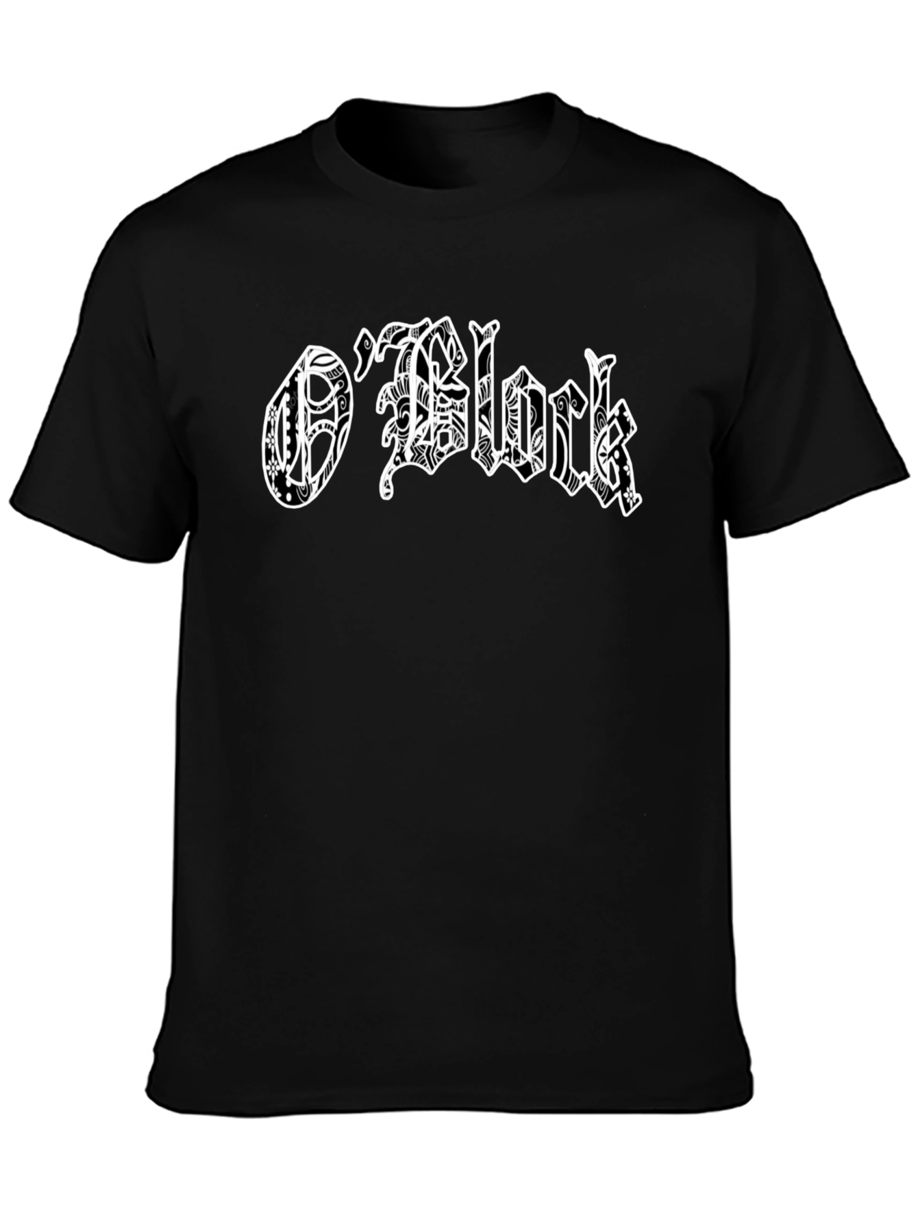 Black O'Block Graphic Black T-Shirt view 3