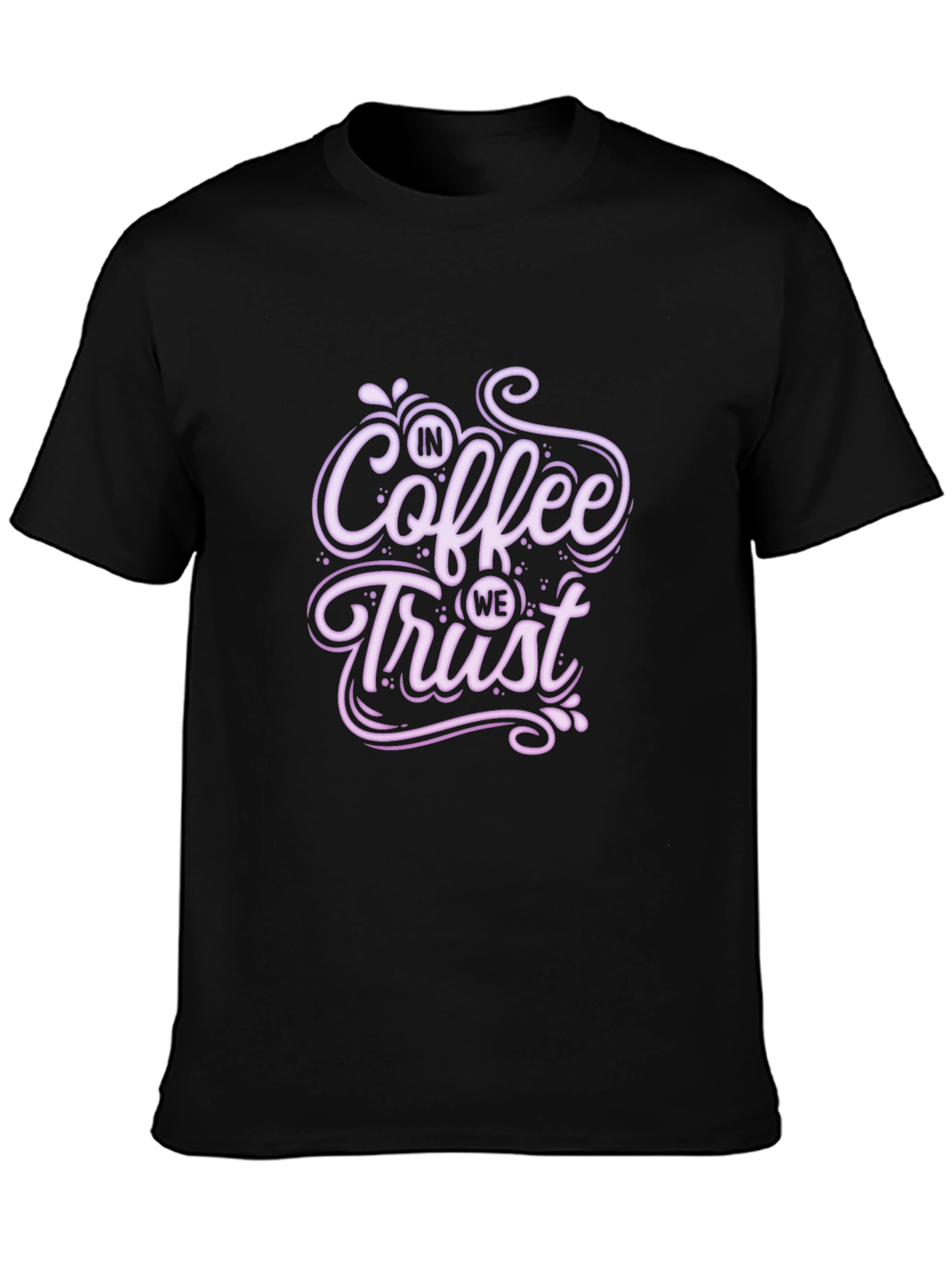 Black Coffee Trust Tee - Soft Black T-Shirt view 3
