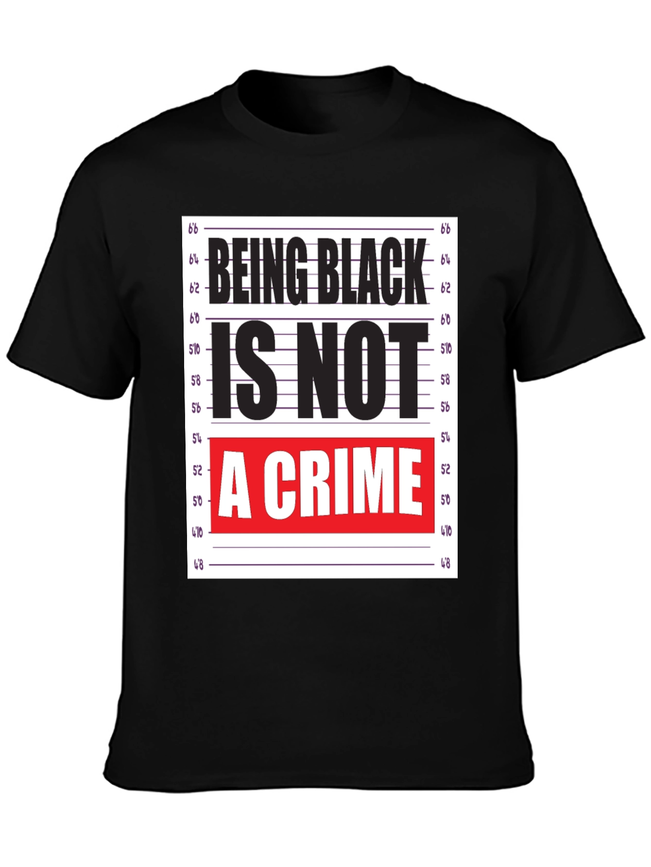 Black Being Black Is Not A Crime T-Shirt view 3
