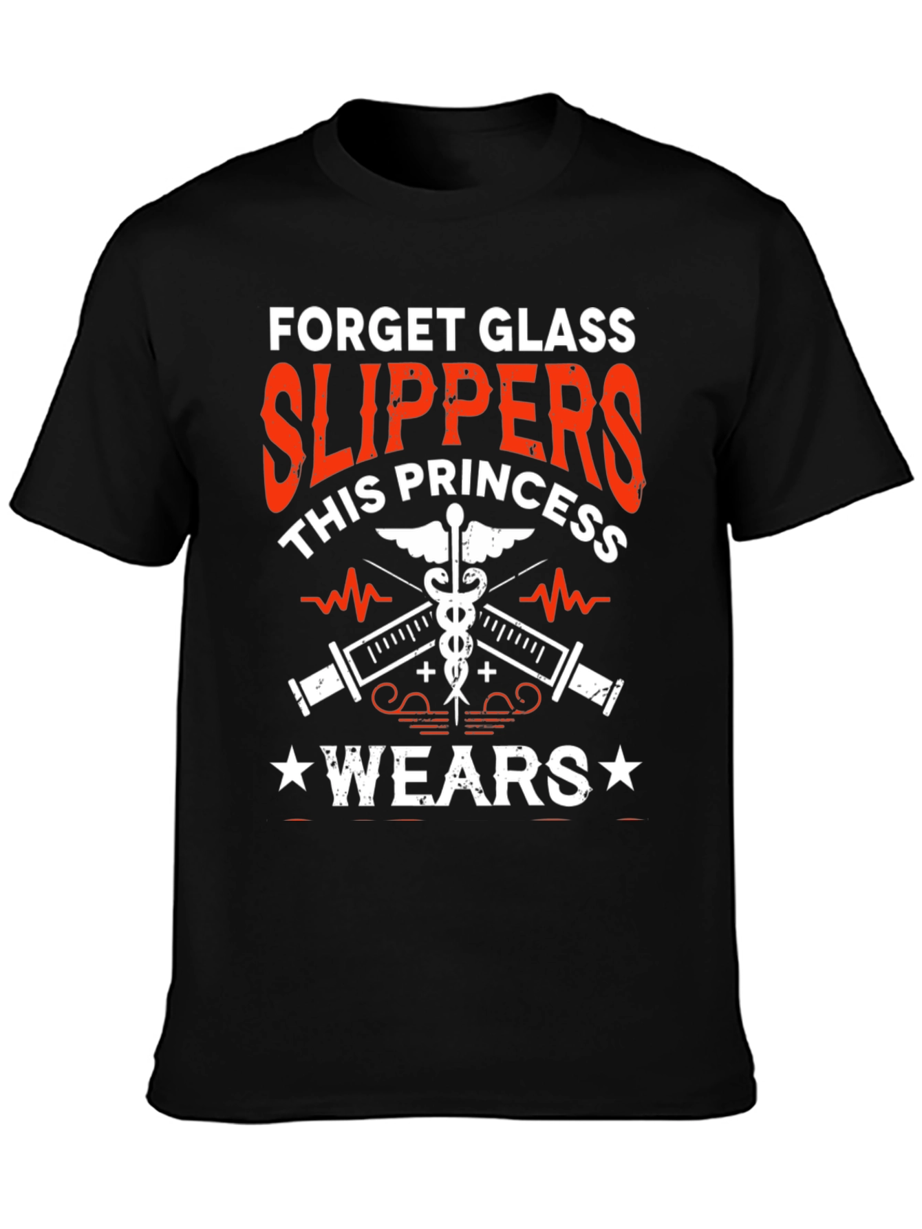 Black Nurse Princess T-Shirt - Glass Slippers Alternative view 3