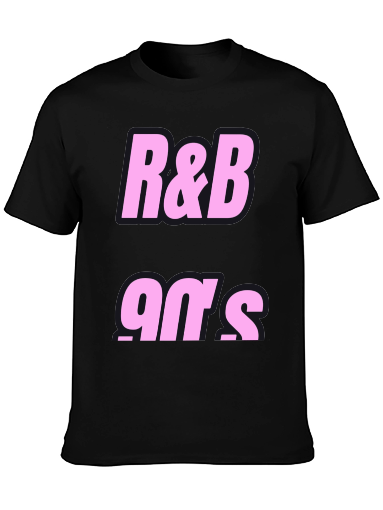 Black R&B 90's Black Graphic Tee view 3
