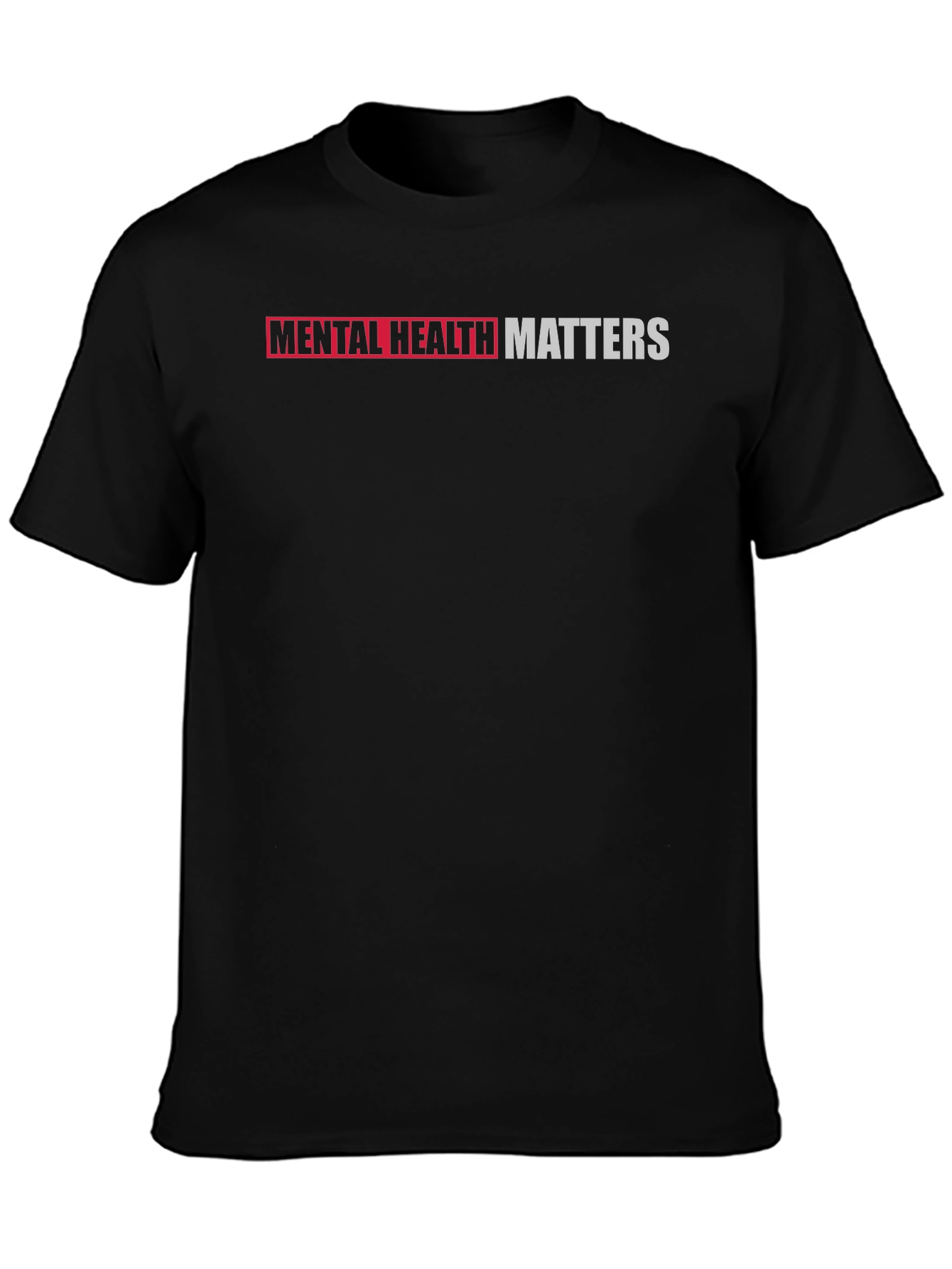 Black Mental Health Matters Graphic Tee - Black view 3