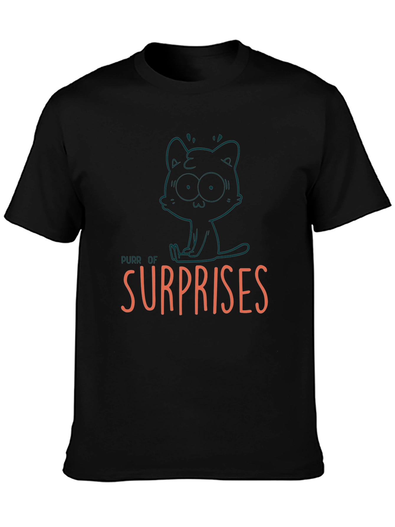 Black Purr of Surprises Graphic Tee view 3