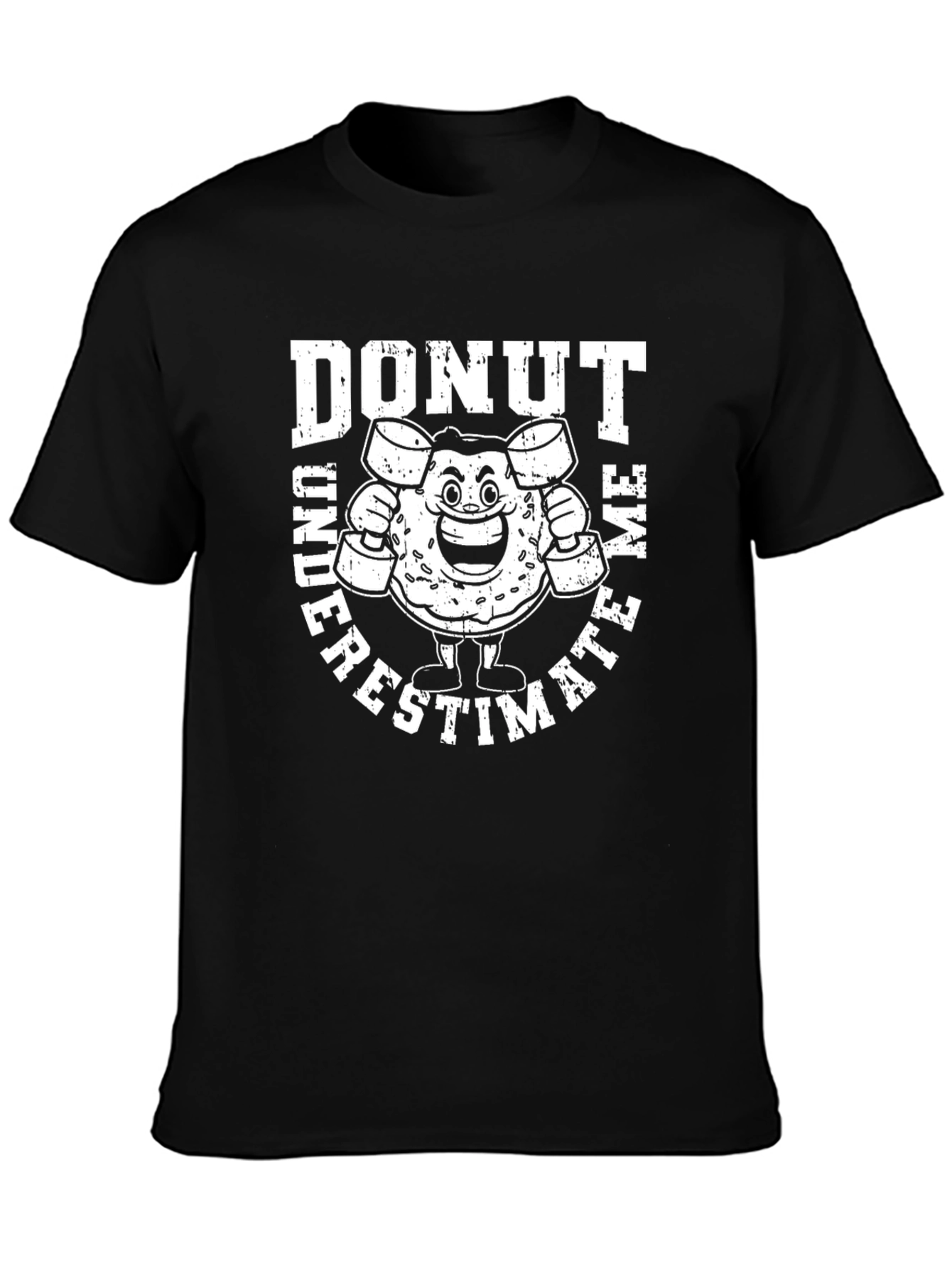 Black Donut Underestimate Me Graphic Tee view 3