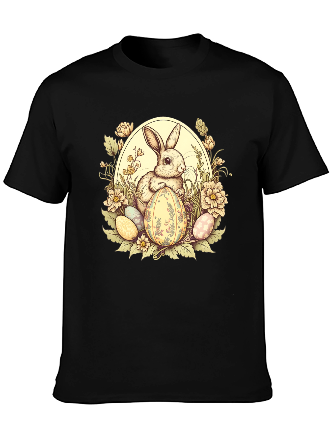 Easter Bunny Floral Egg T-Shirt - 3