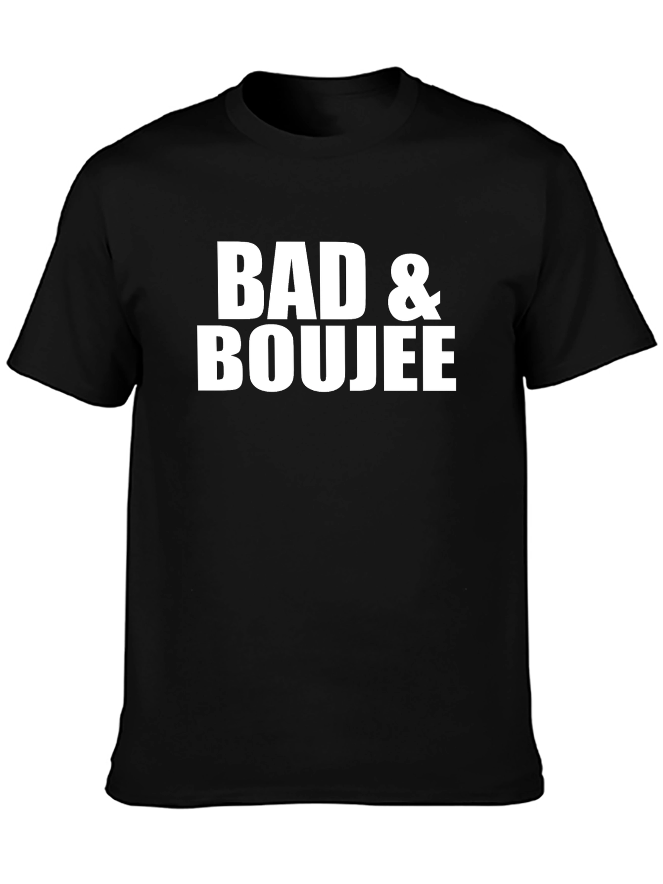 Black Bad & Boujee Graphic Tee - Trendy Streetwear view 3