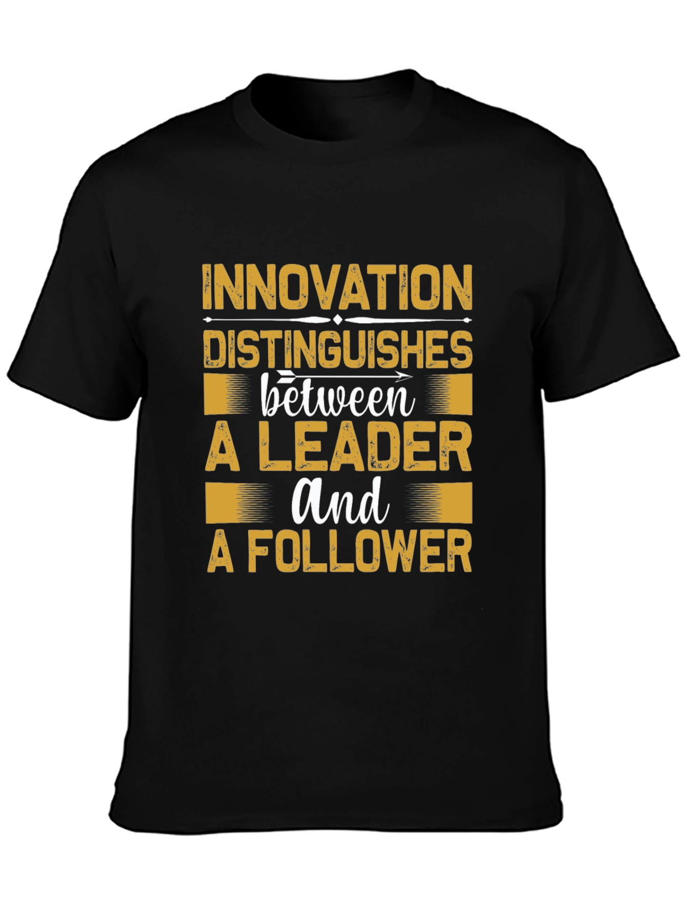 Black Innovation Leader Black Graphic Tee view 3
