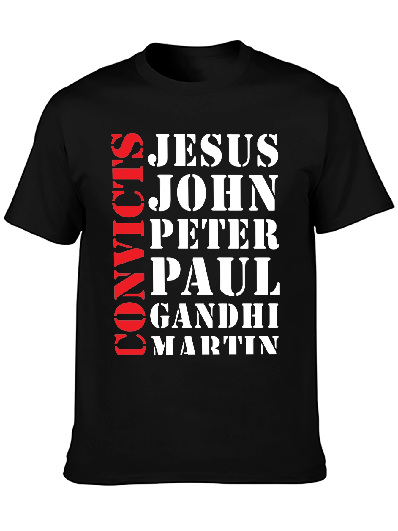 Black Convict's Jesus John T-Shirt view 3